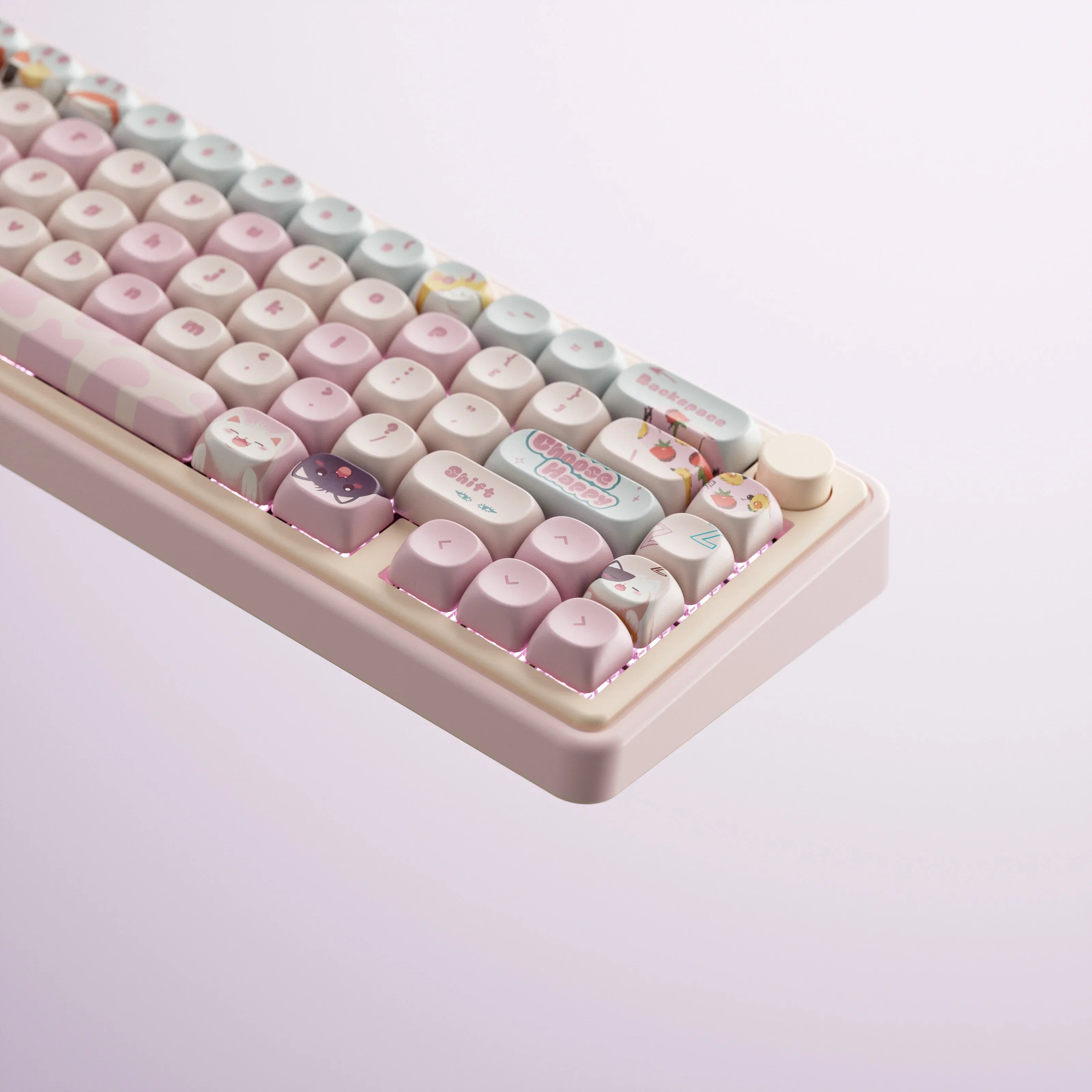 QwertyKey65 Pro Bliss - bezprzewodowa klawiatura mechaniczna gamingowa, Hotswap, RGB, VIA