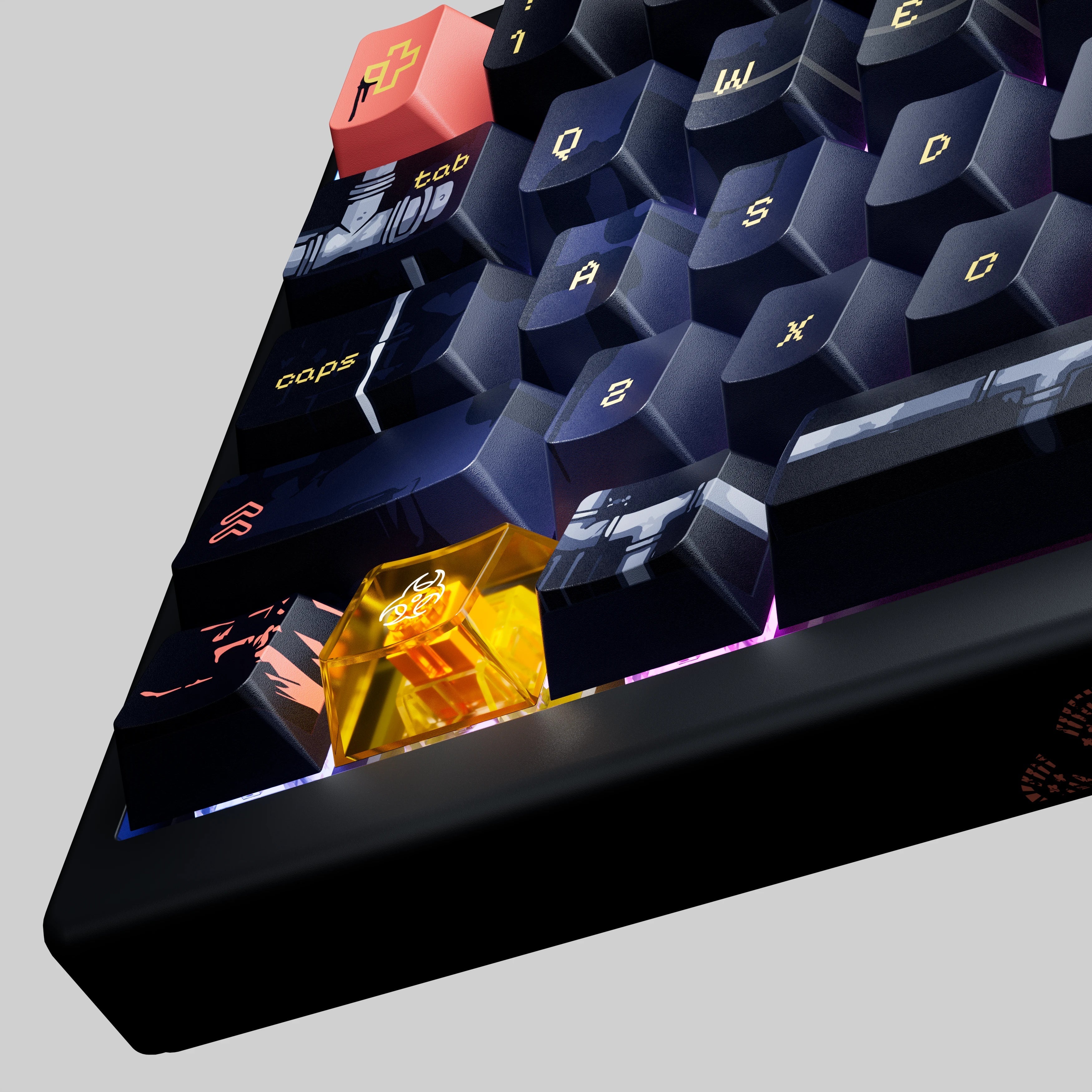 QwertyKey61 PRO Fallout - bezprzewodowa klawiatura mechaniczna gamingowa, Hotswap, RGB