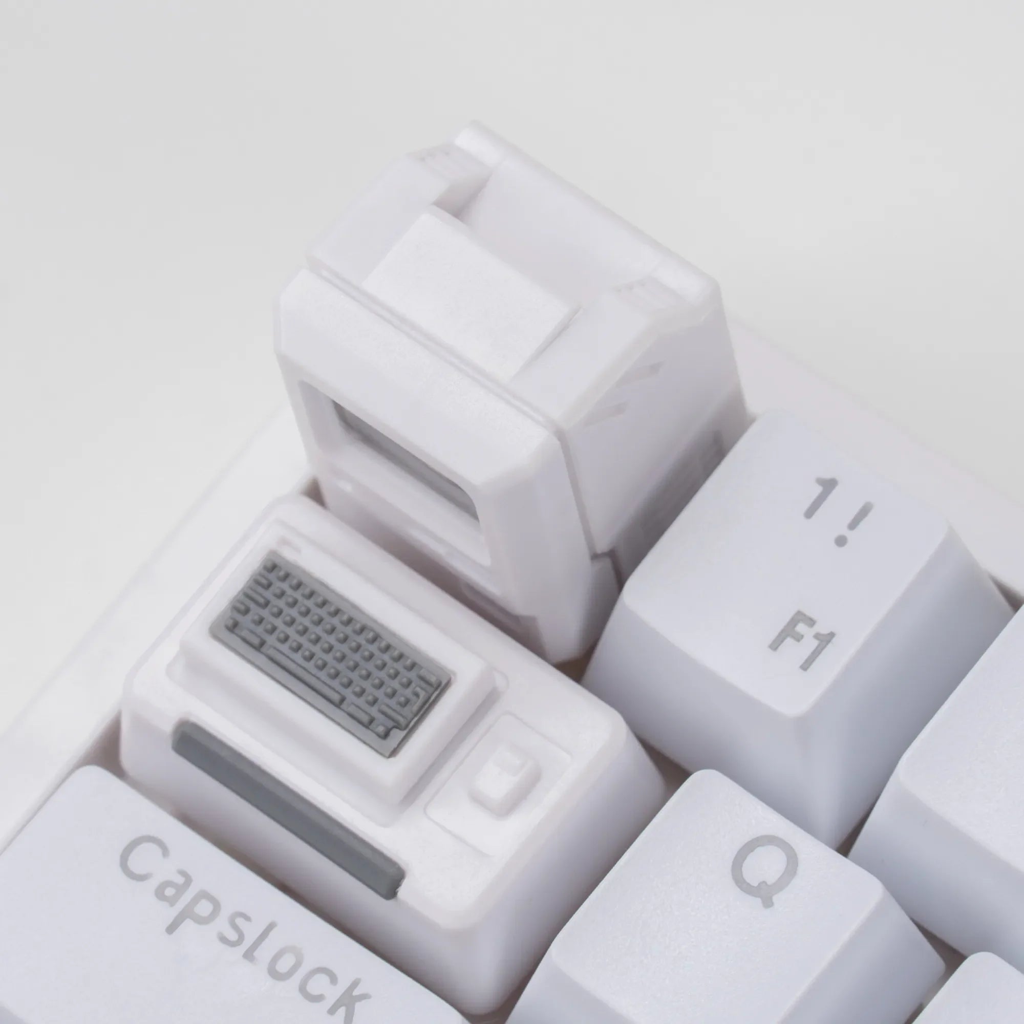 Keycap artisan Calculator Vintage biały
