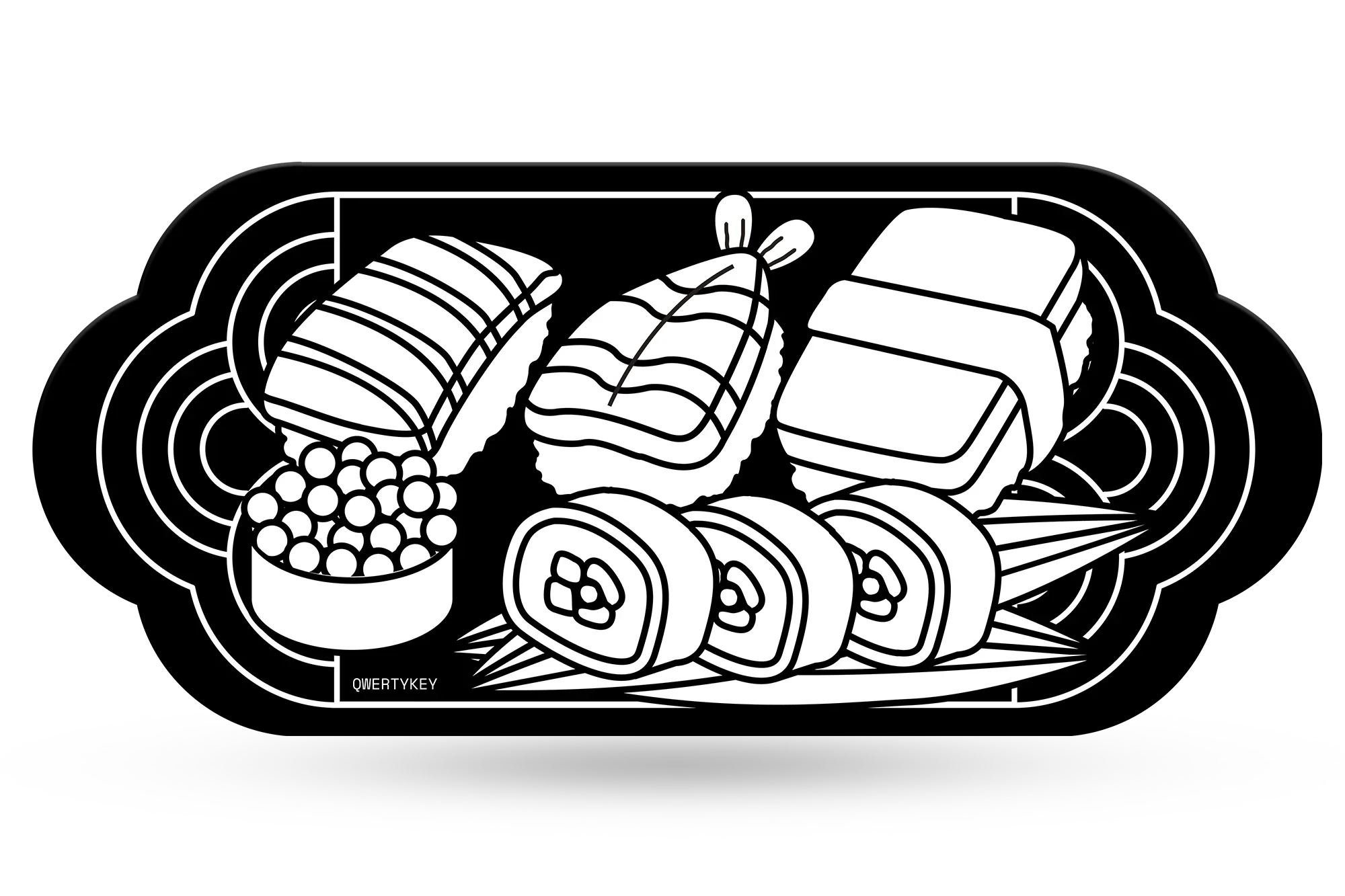 Deskmat / podkładka pod mysz QwertyKey MOMO 4 mm obszyte krawędzie