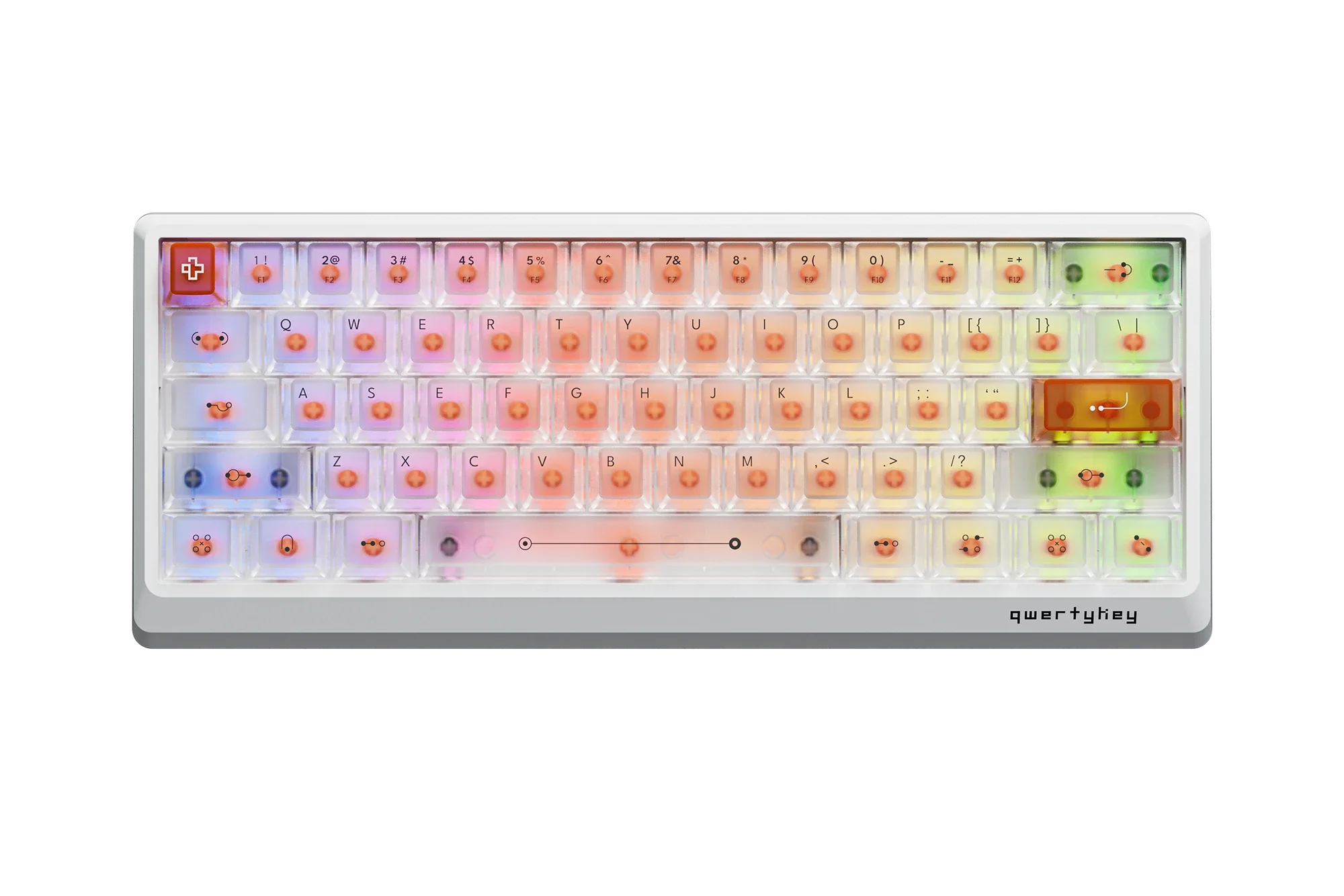 QK61 HE Phantom Biała – Klawiatura Gamingowa Hall Effect z Rapid Trigger, RGB, Magnetycznymi Przełącznikami i Snap Tap