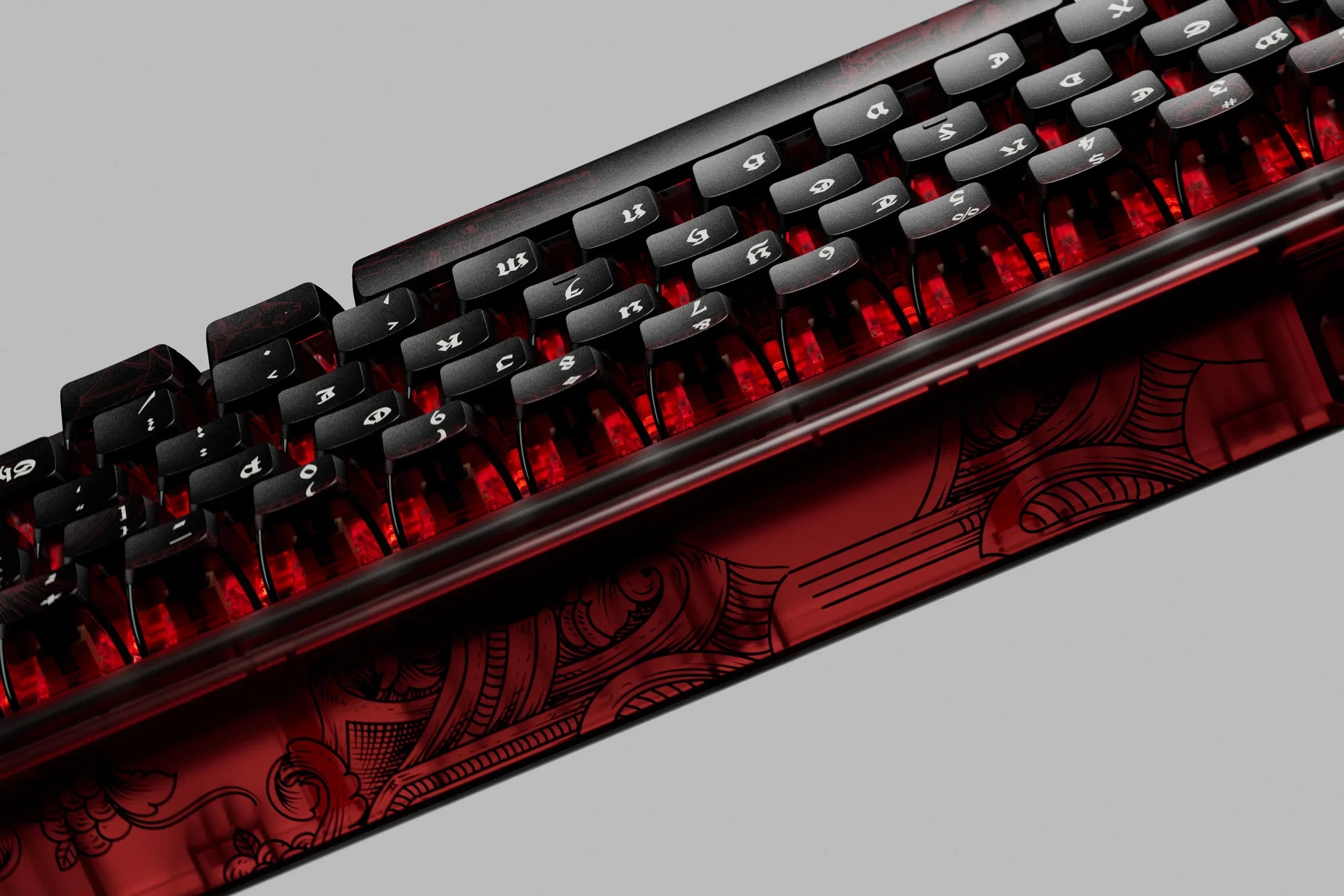 QwertyKey65 Pro Dracula - bezprzewodowa klawiatura mechaniczna gamingowa, Hotswap, RGB, VIA