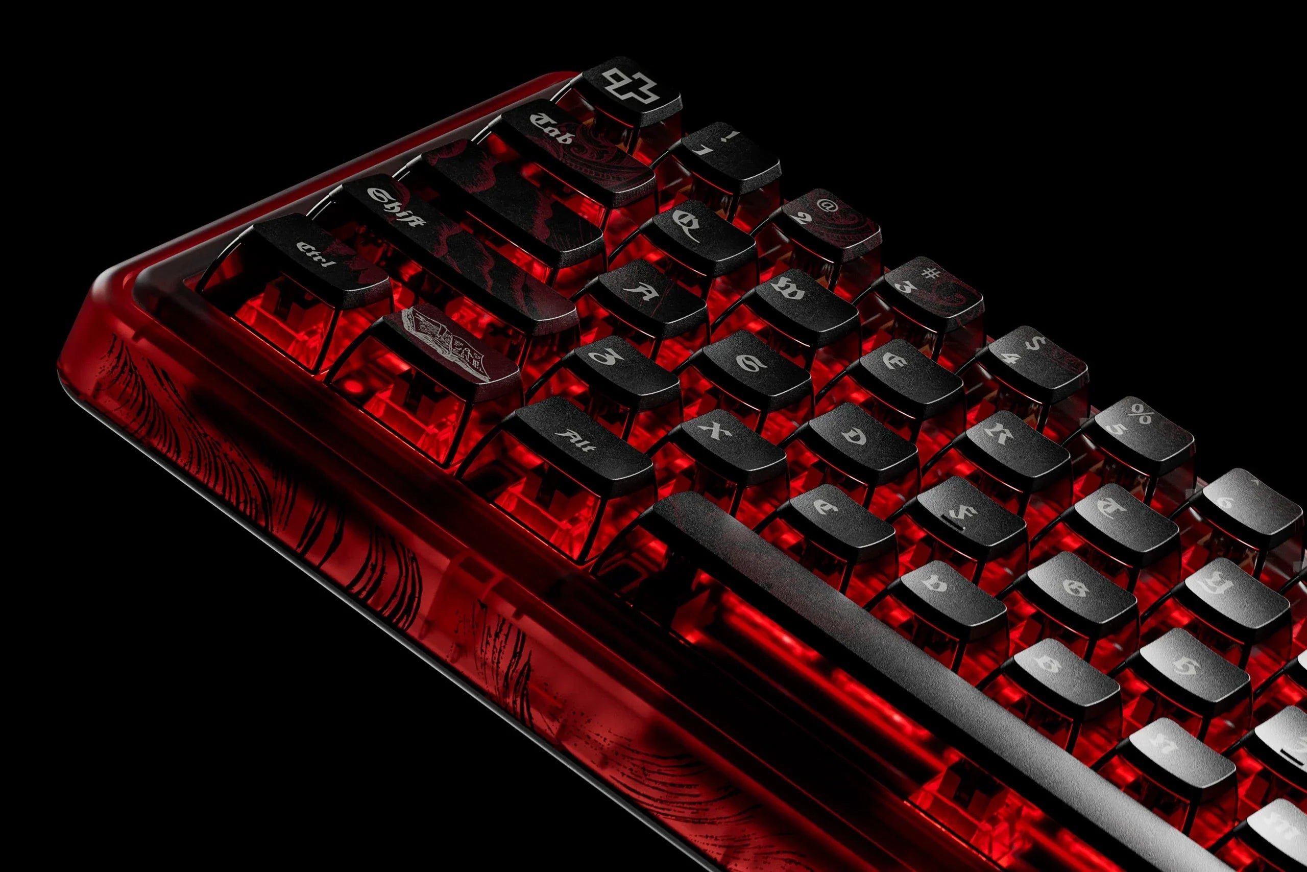 QwertyKey65 Pro Dracula - bezprzewodowa klawiatura mechaniczna gamingowa, Hotswap, RGB, VIA