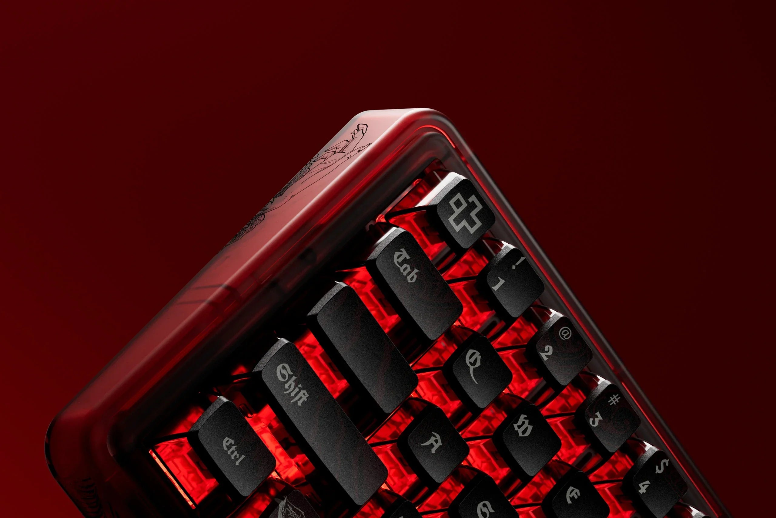 QwertyKey65 Pro Dracula - bezprzewodowa klawiatura mechaniczna gamingowa, Hotswap, RGB, VIA
