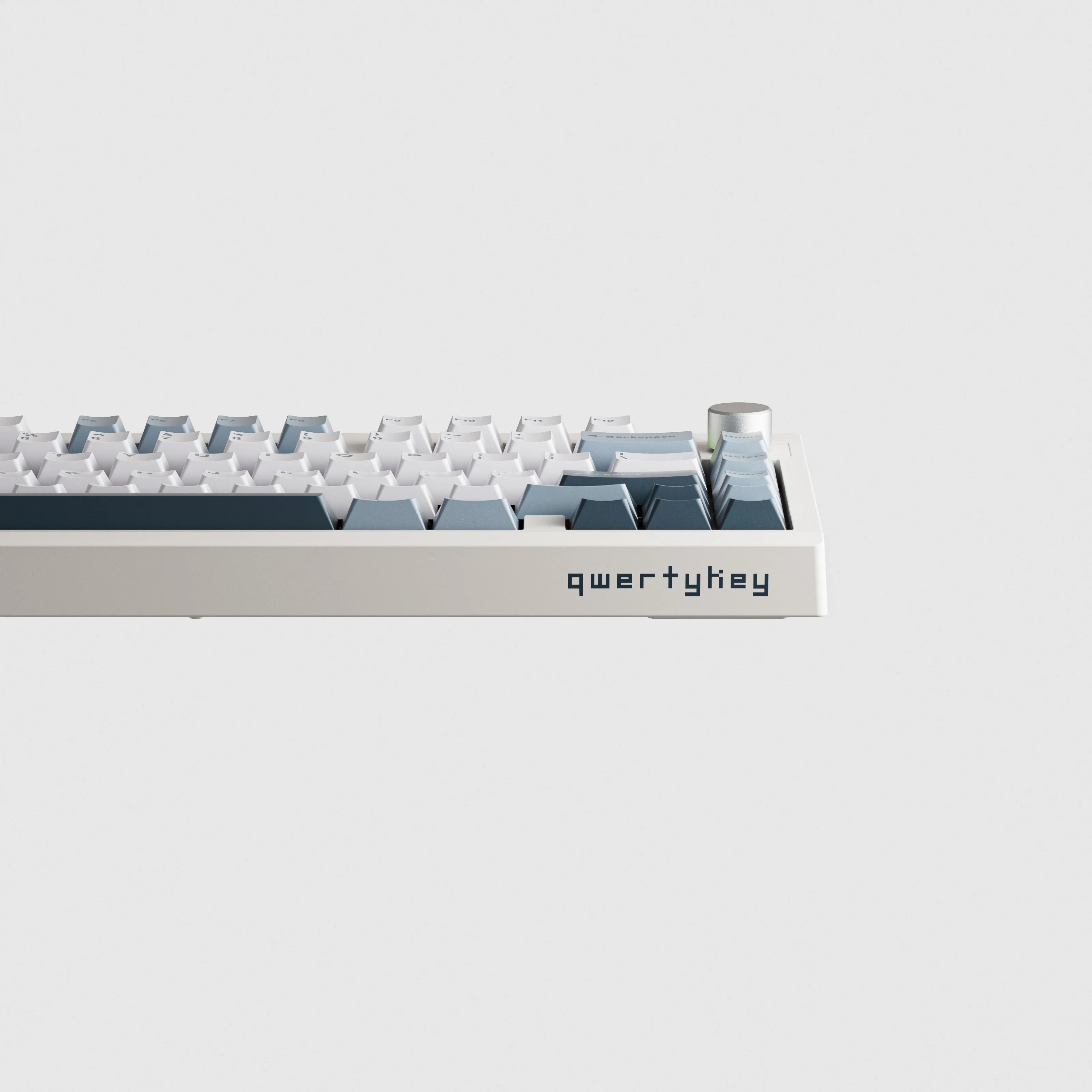 QwertyKey75 Pro V2 biała Web Software - bezprzewodowa klawiatura mechaniczna gamingowa, Hotswap, RGB, gasket mount