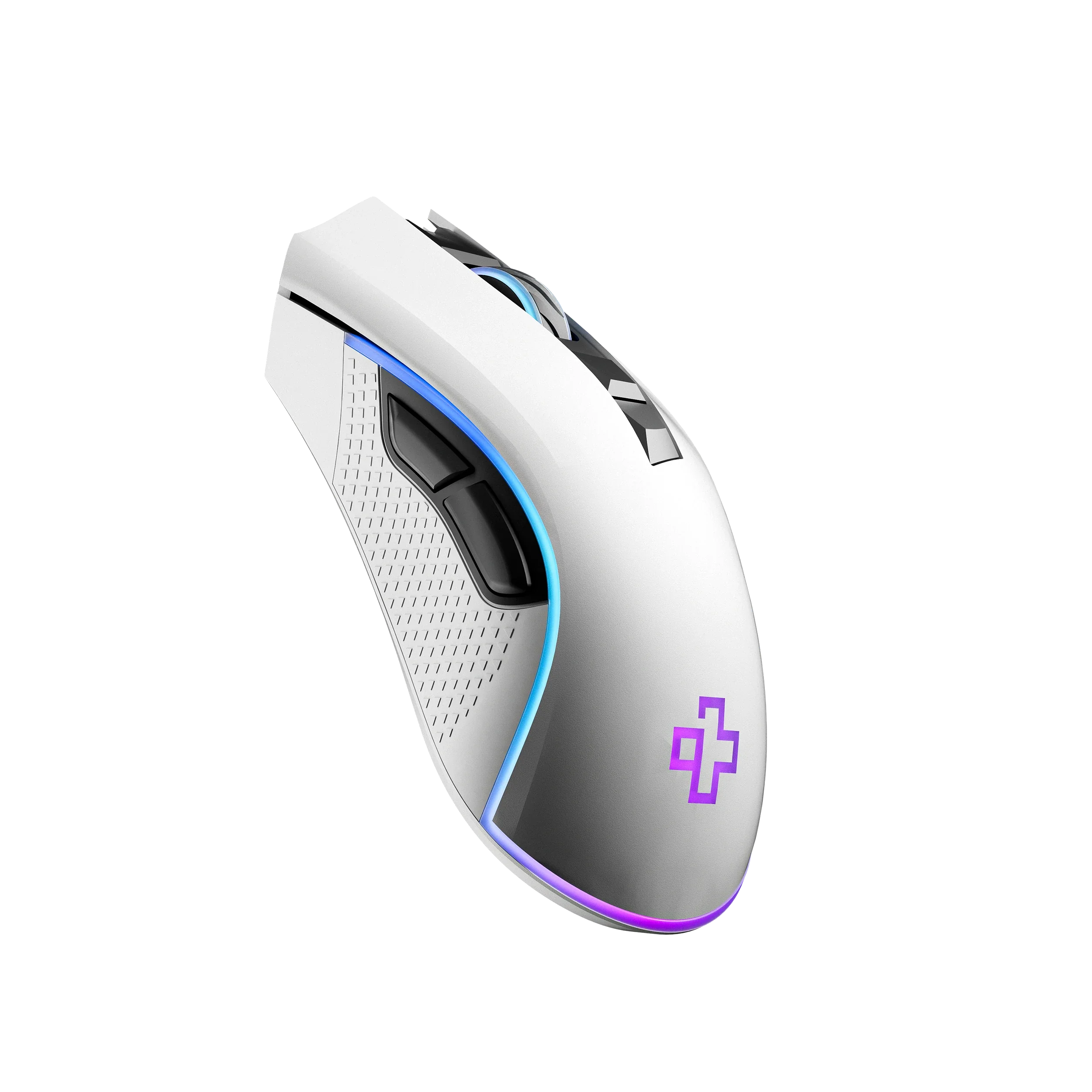 mysz Gaming QwertyKey Forge biała, RGB, 12.000 DPI, z oprogramowaniem