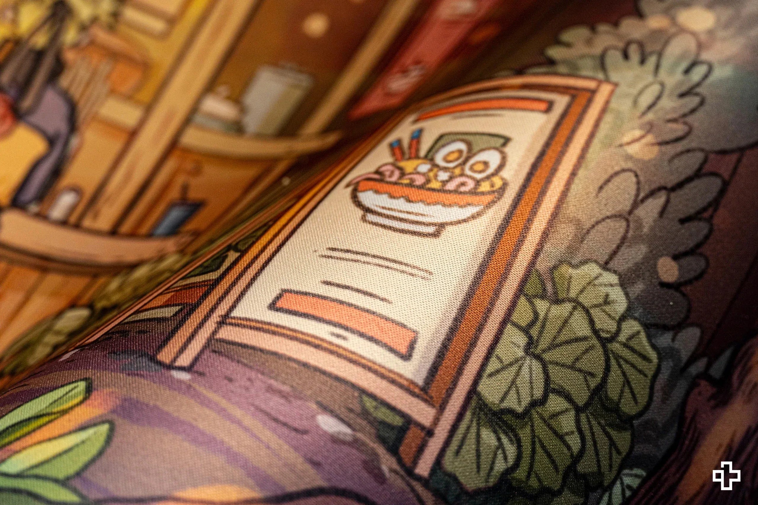 Deskmat / podkładka pod mysz QwertyKey Ramen 4 mm obszyte krawędzie