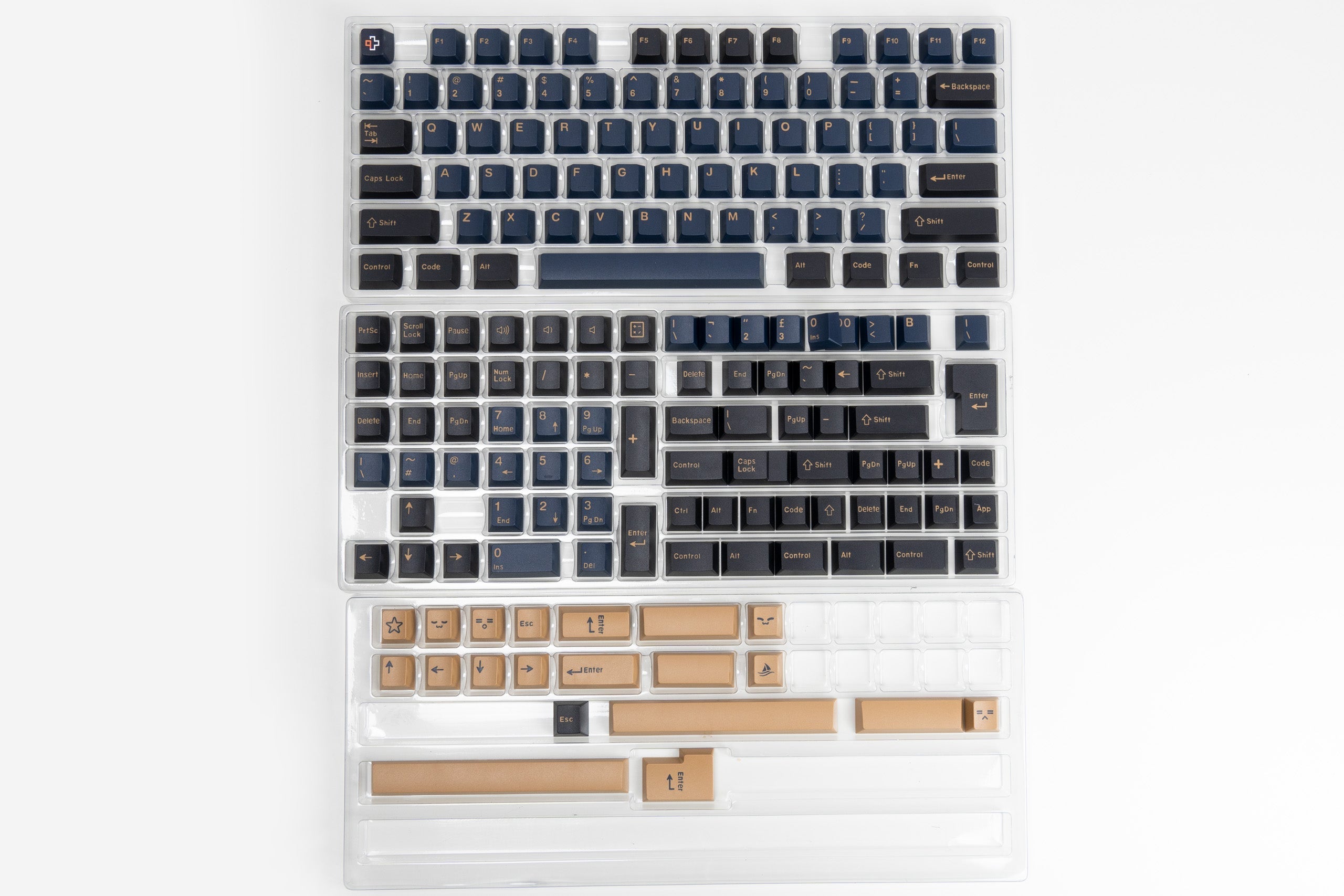Zestaw keycapów QwertyKey Ramses PBT Double Shot, profil OEM
