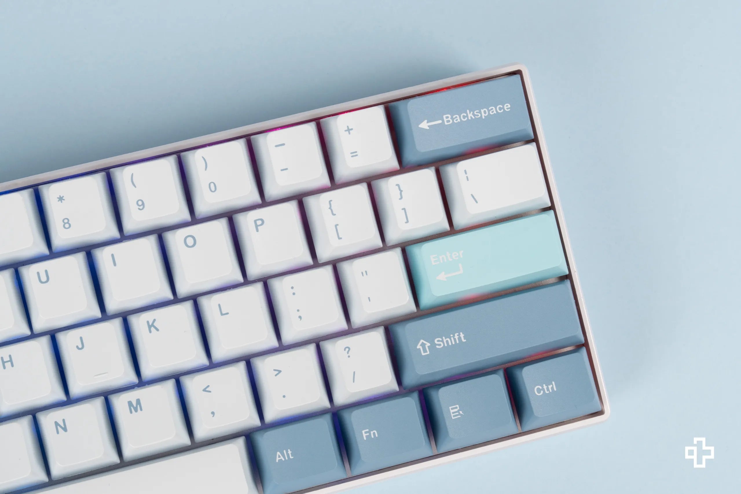 Zestaw keycapów QwertyKey Iceberg PBT Double Shot profil OEM