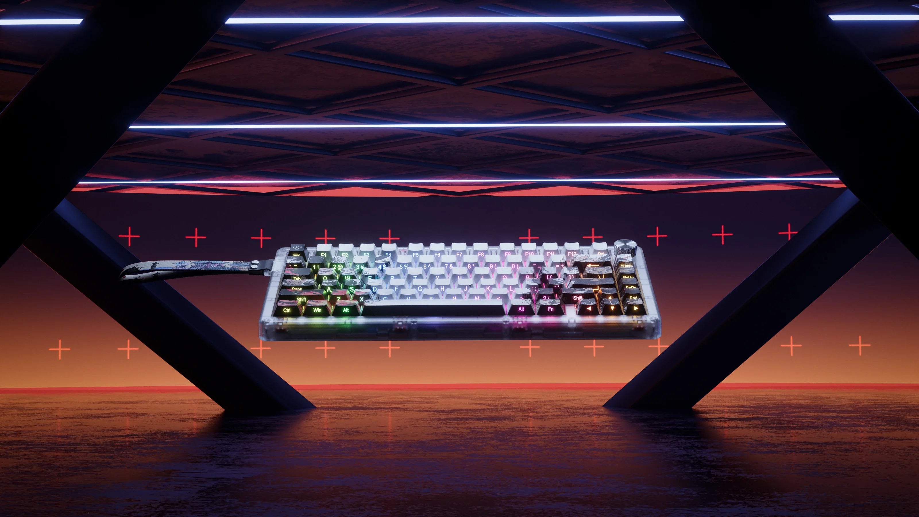 QwertyKey75 HE Striker - Hall Effect, Rapid Trigger, RGB, Snap Tap, Przełączniki Magnetyczne