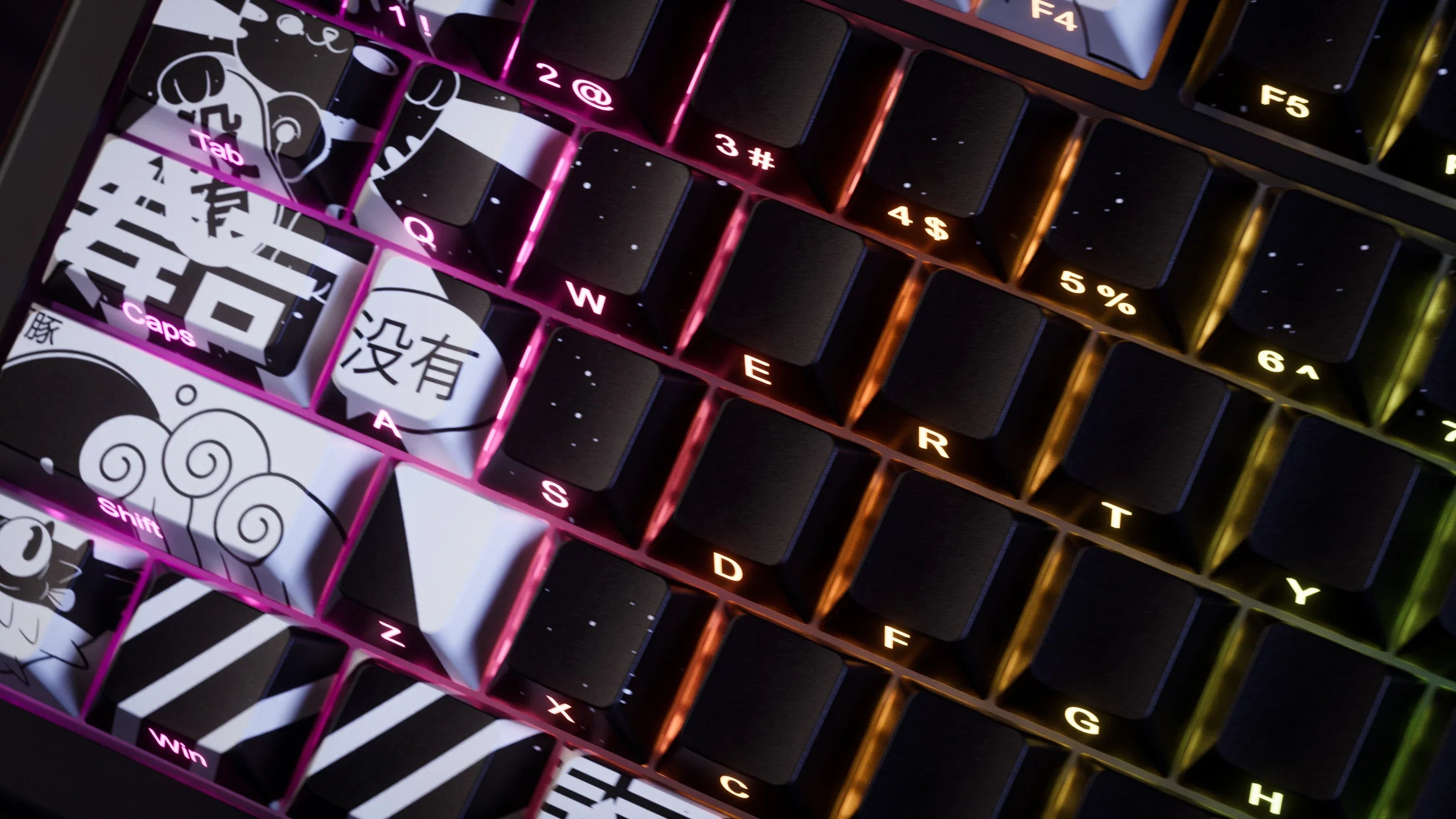 QwertyKey75 HE Momo - Hall Effect, Rapid Trigger, RGB, Snap Tap, Przełączniki Magnetyczne
