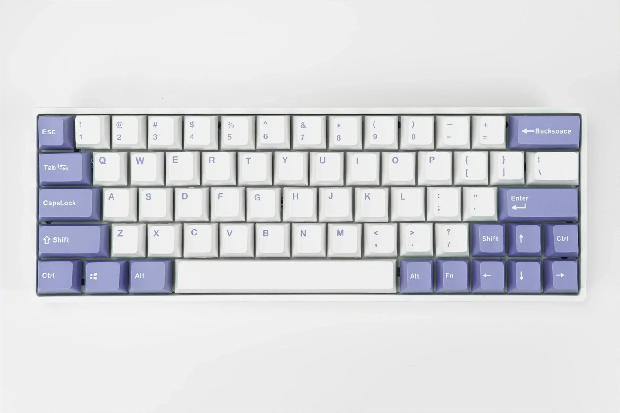 Zestaw keycapów QwertyKey Fioletowy PBT Double Shot profil OEM