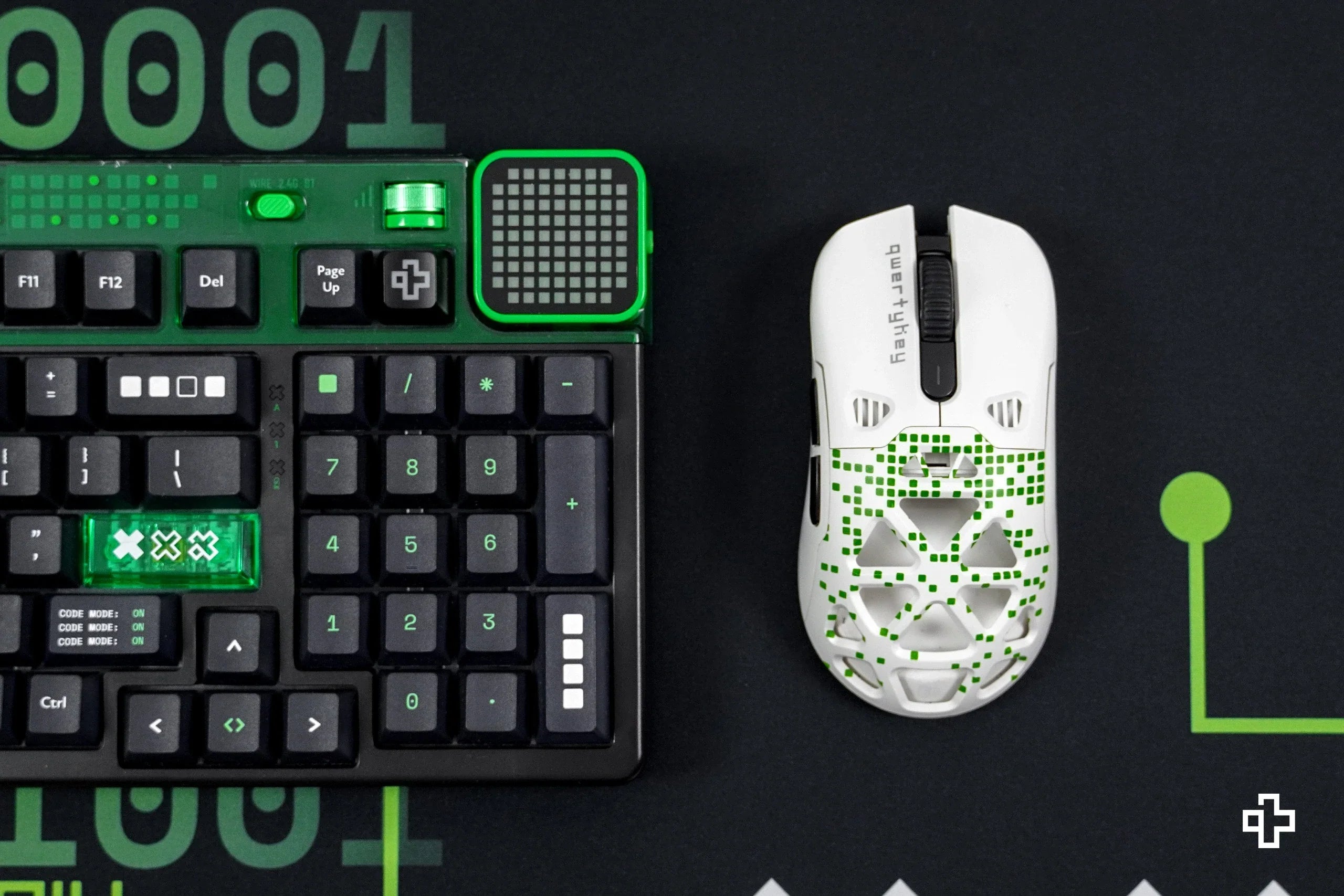 Obudowa myszy QKM1 Matrix, biała