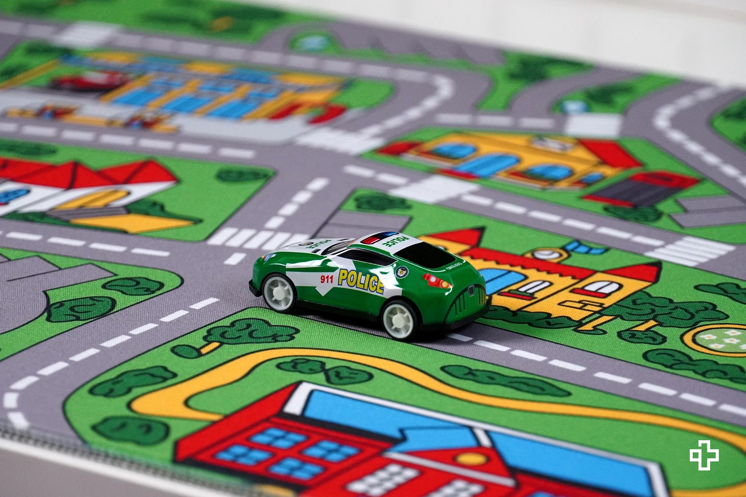 Deskmat / podkładka pod mysz QwertyKey Nostalgia Busy Town 4 mm obszyte krawędzie