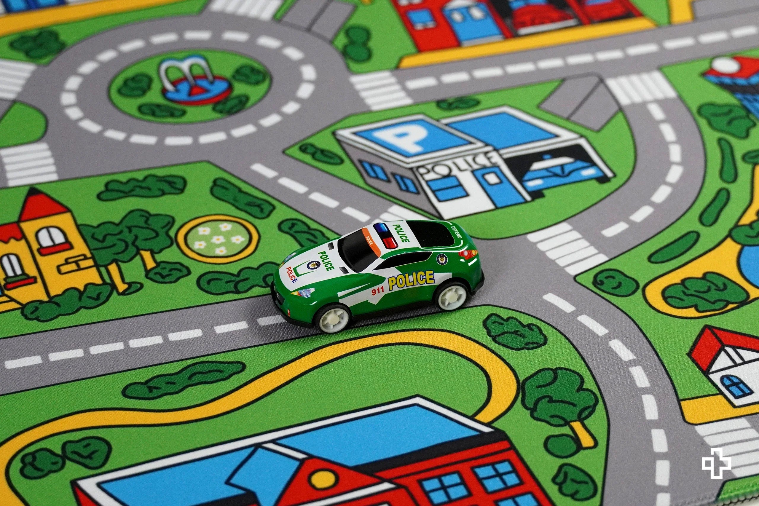 Deskmat / podkładka pod mysz QwertyKey Nostalgia Busy Town 4 mm obszyte krawędzie