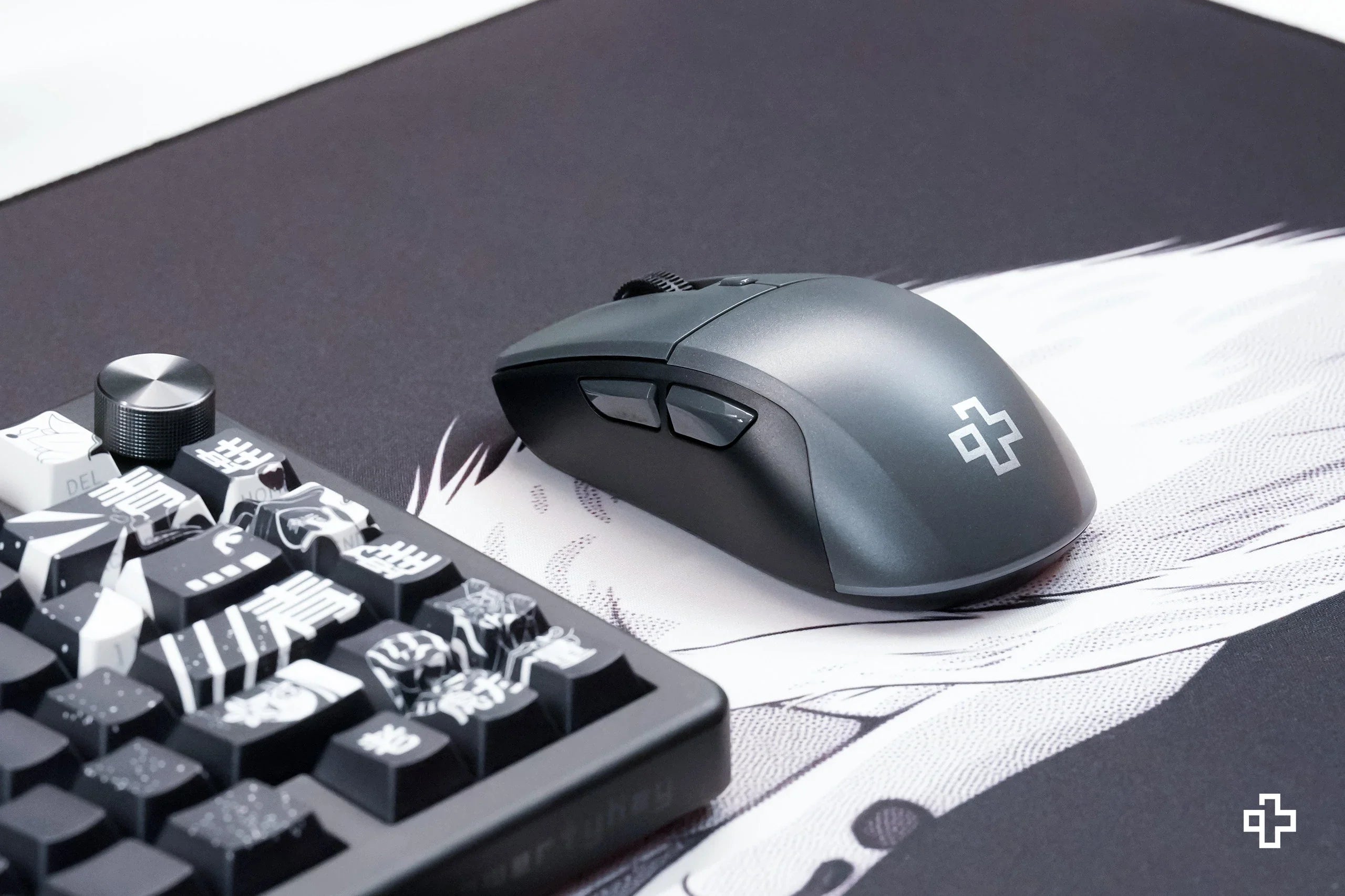 mysz QwertyKey Flow Office Bluetooth bezprzewodowa RGB czarna