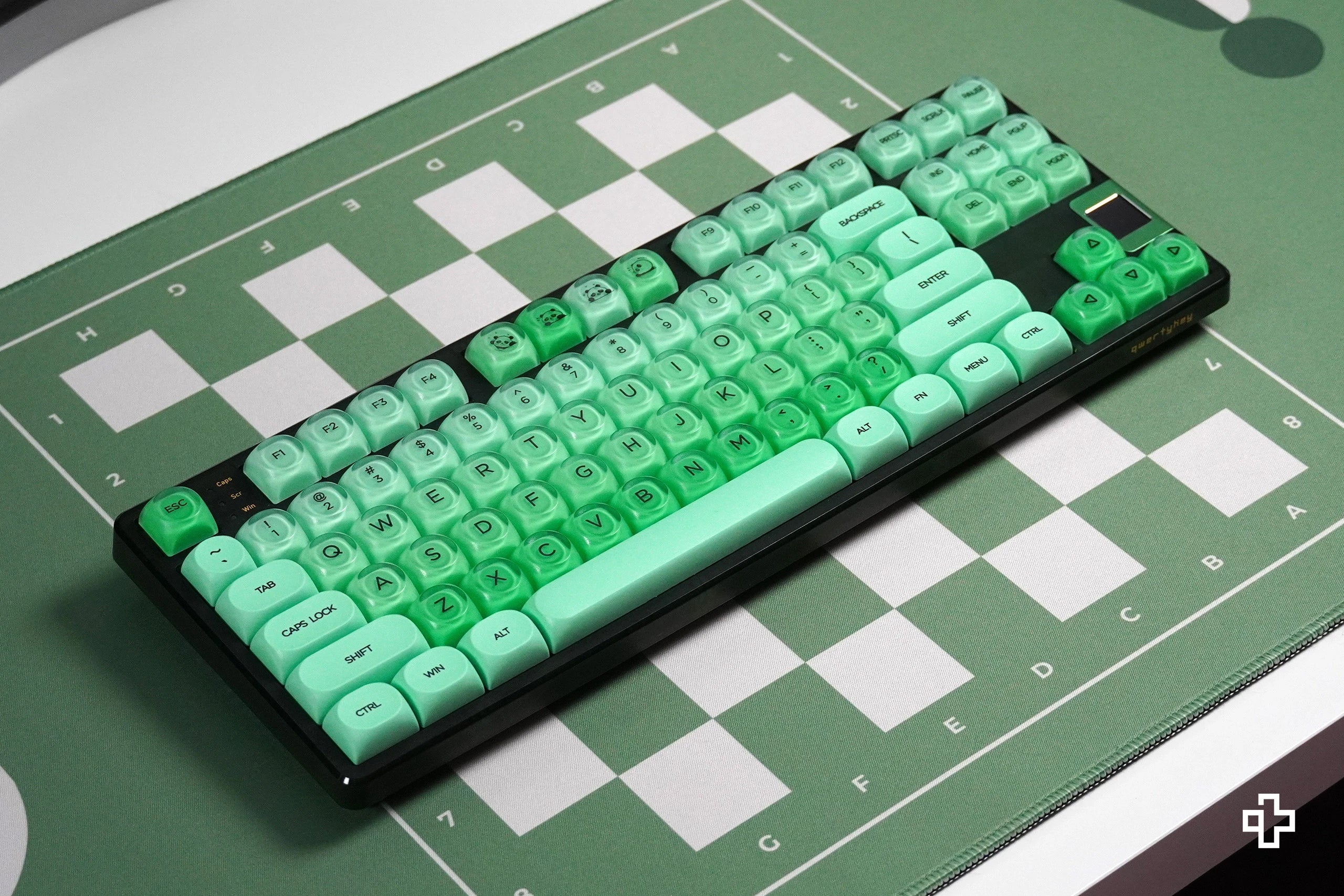 Zestaw keycapów QwertyKey Mint profil HOA