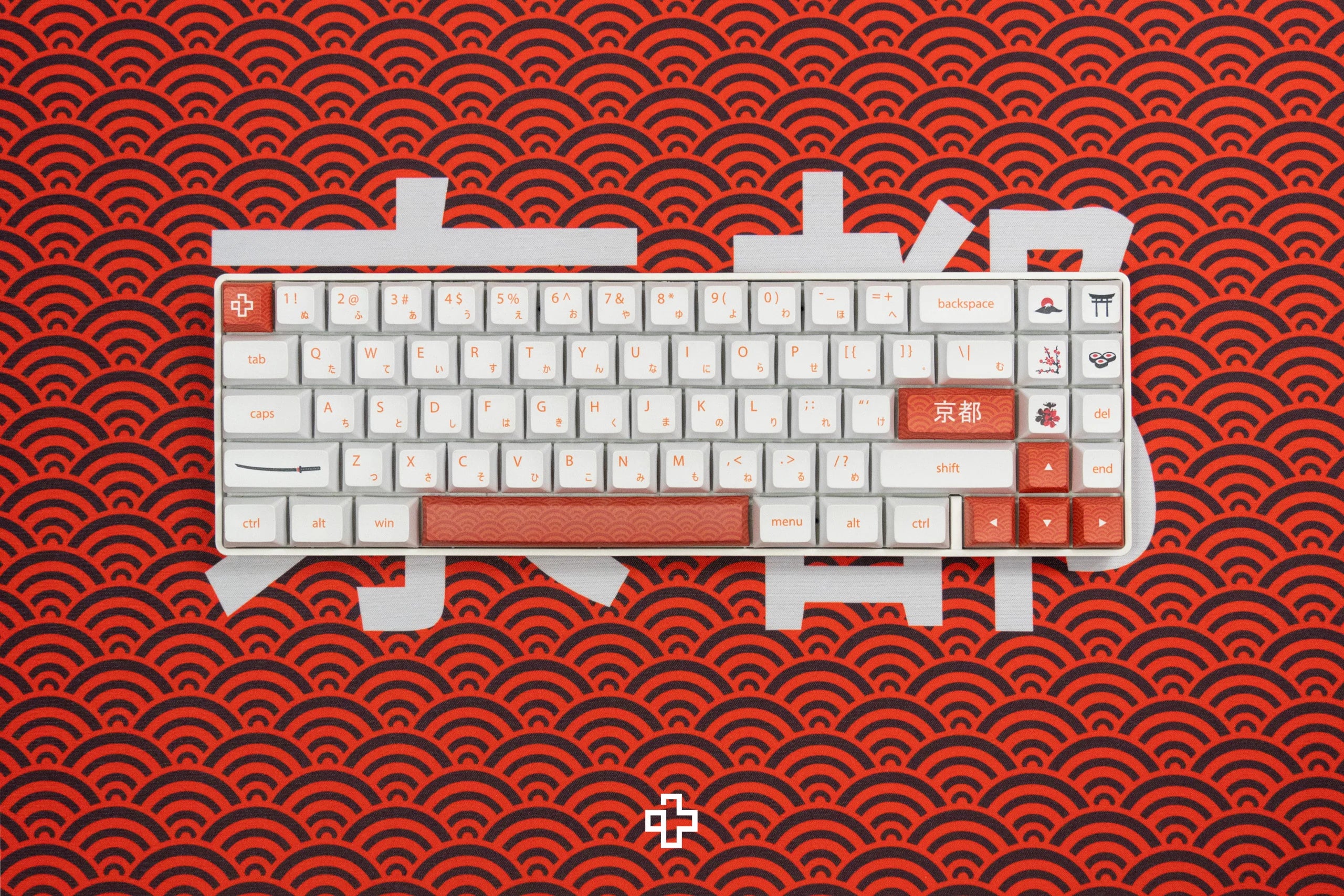 Deskmat / podkładka pod mysz QwertyKey Kyoto 4 mm obszyte krawędzie