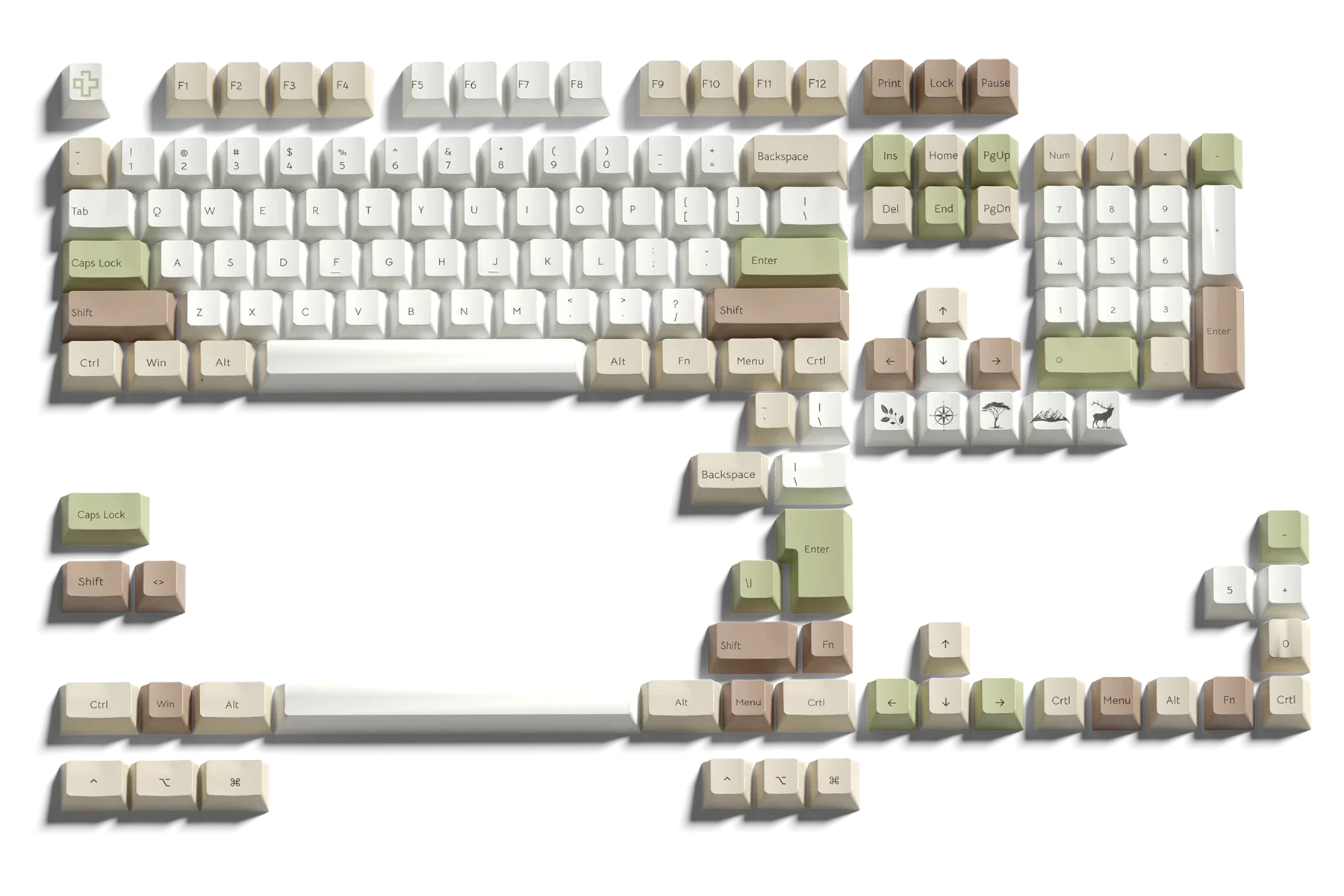 Zestaw keycapów QwertyKey Earth
