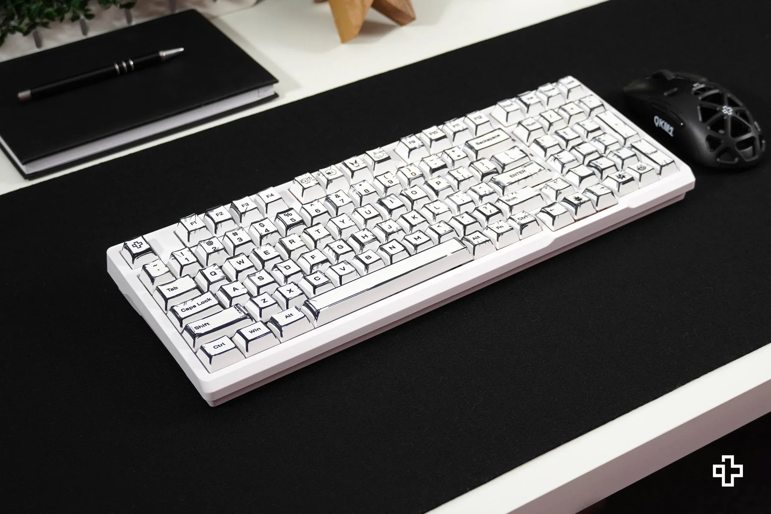 Zestaw keycapów QwertyKey Manga profil Cherry materiał PBT