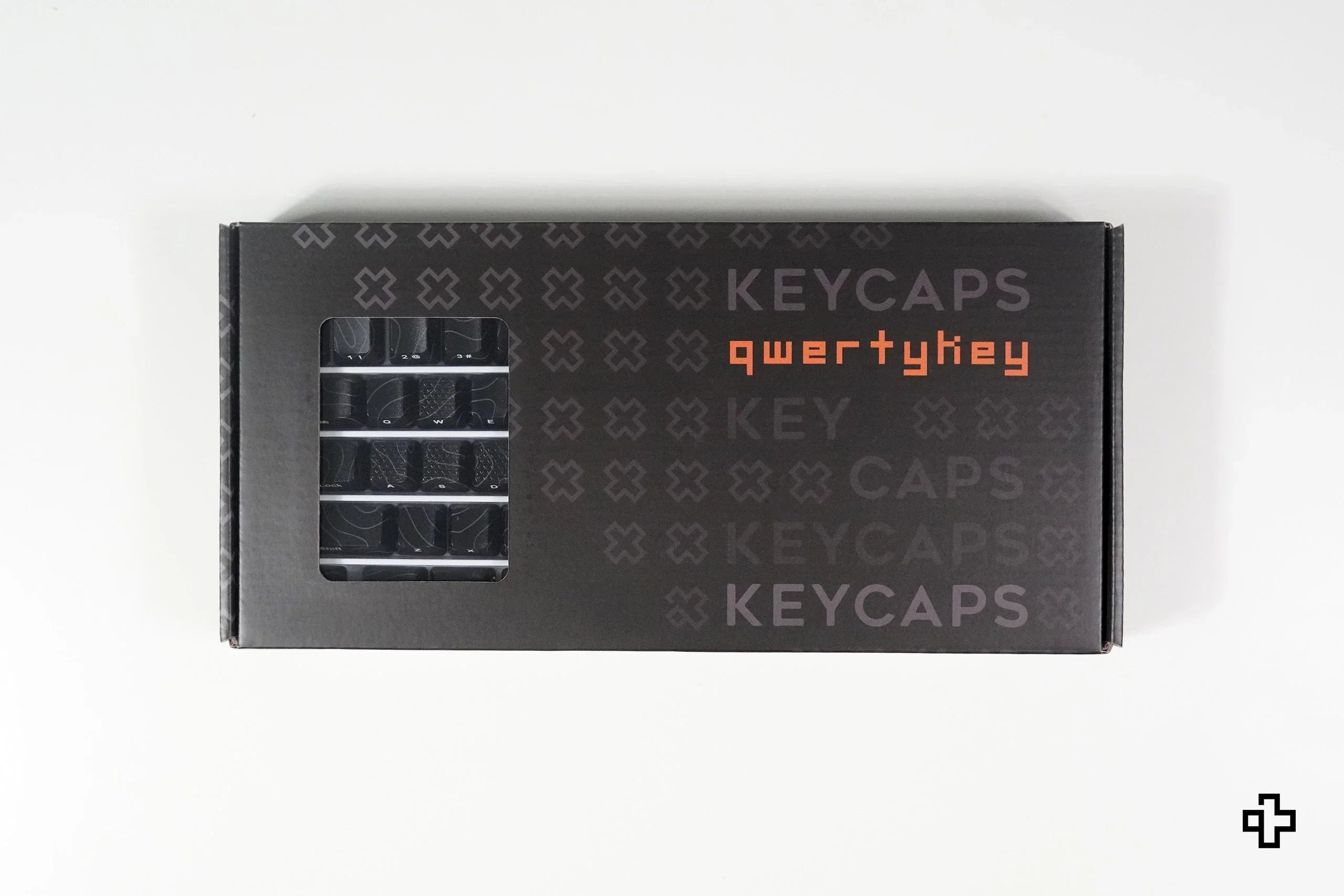 Zestaw keycapów Topographic QwertyKey technologia IMD, czarny