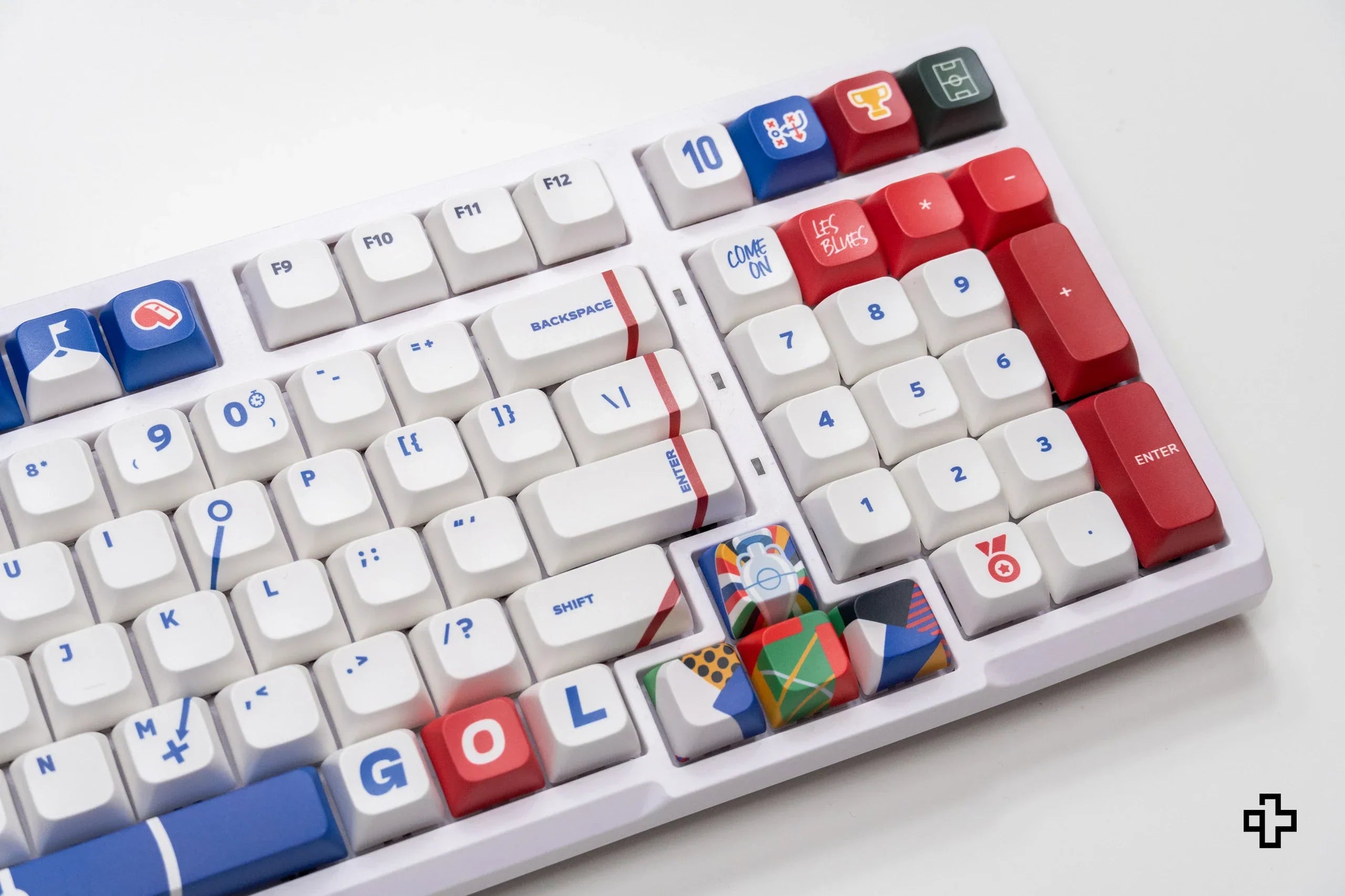 Zestaw keycapów QwertyKey Euro 2024 Anglia profil XDA materiał PBT