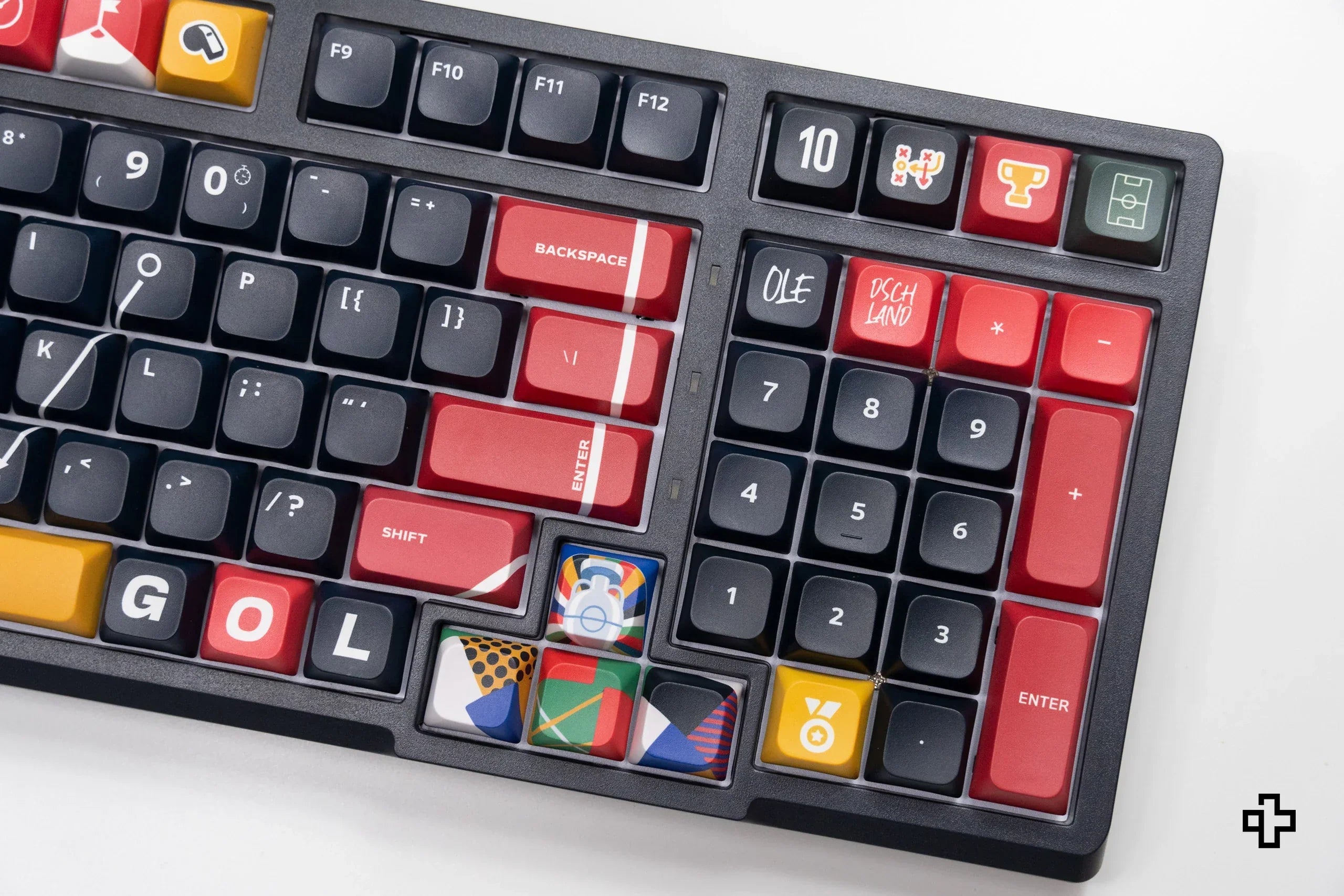 Zestaw keycapów QwertyKey Euro 2024 Niemcy profil XDA materiał PBT