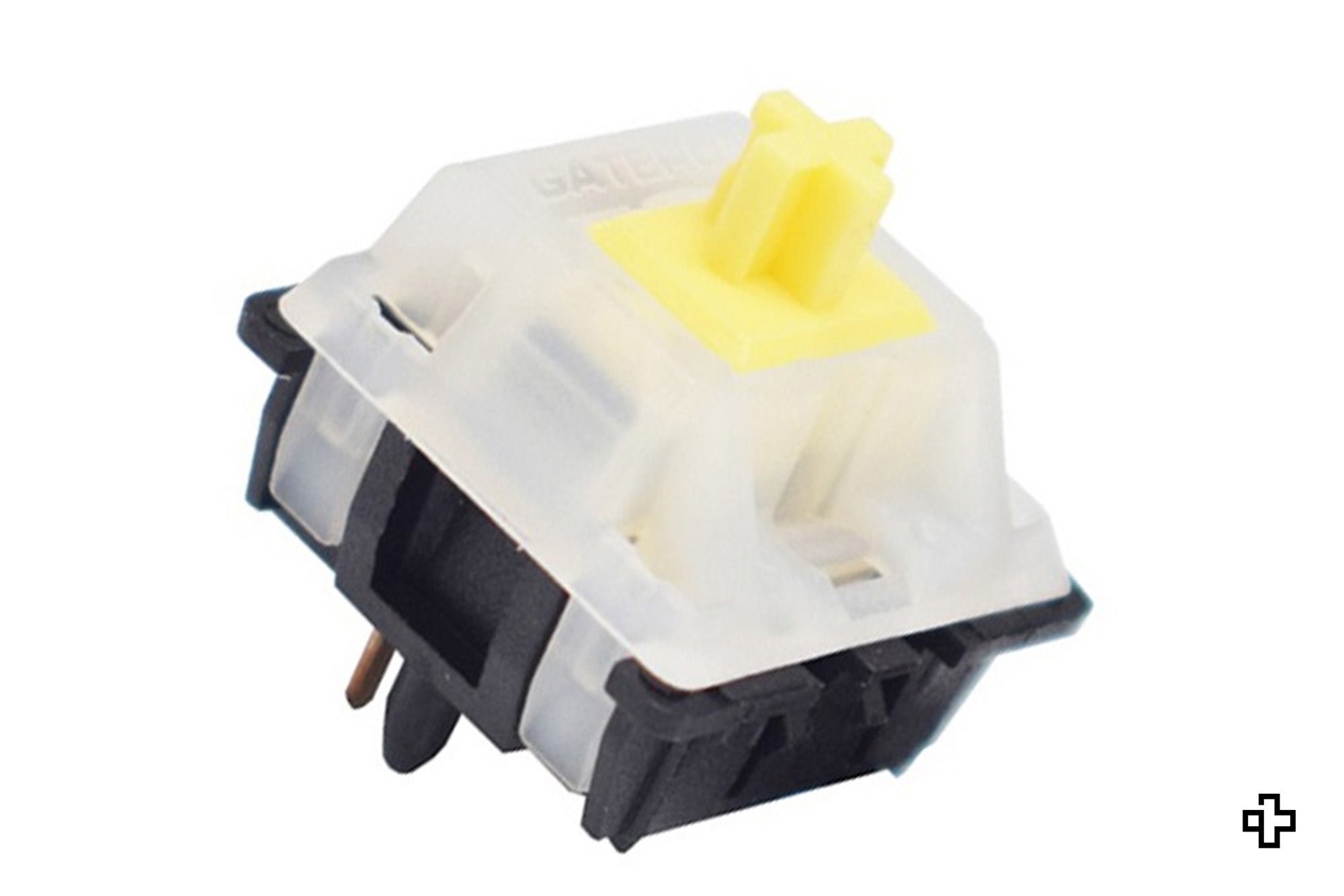 Switche Gateron Milky Yellow Pro Black Bottom