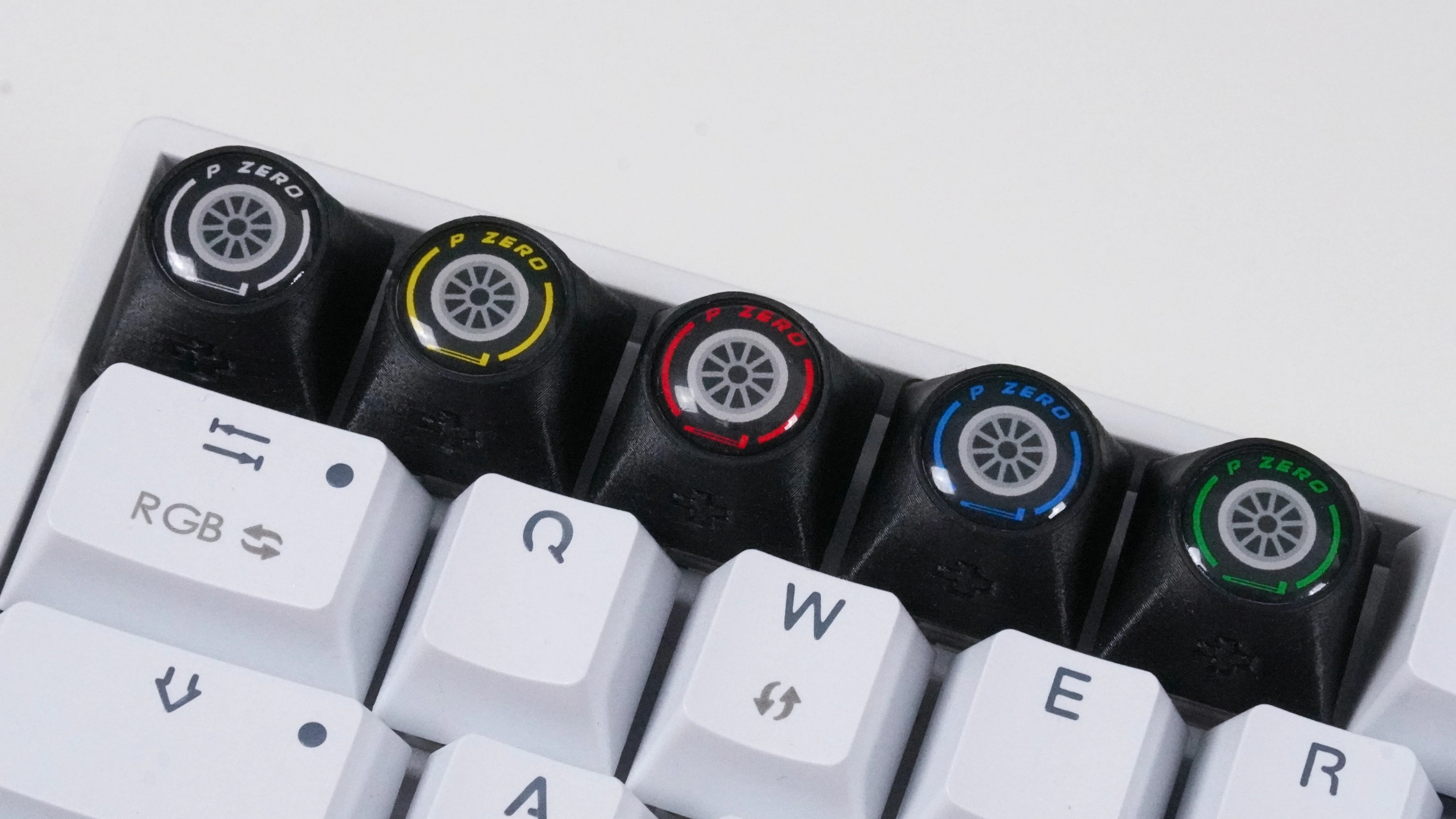 Keycap artisan F1 Tyres - Hard - Medium - Soft - Wet - Intermediate