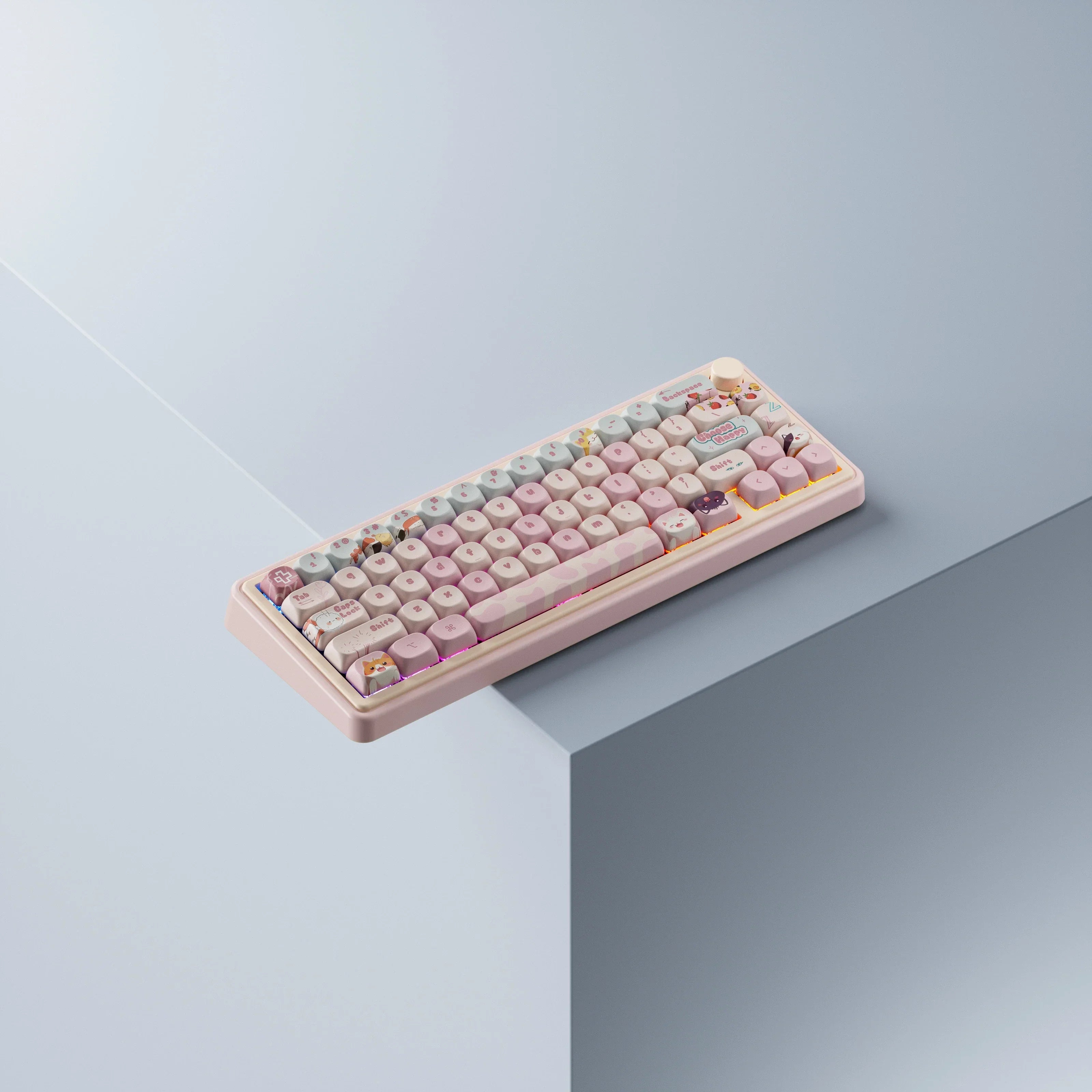 QwertyKey65 Pro Bliss - bezprzewodowa klawiatura mechaniczna gamingowa, Hotswap, RGB, VIA