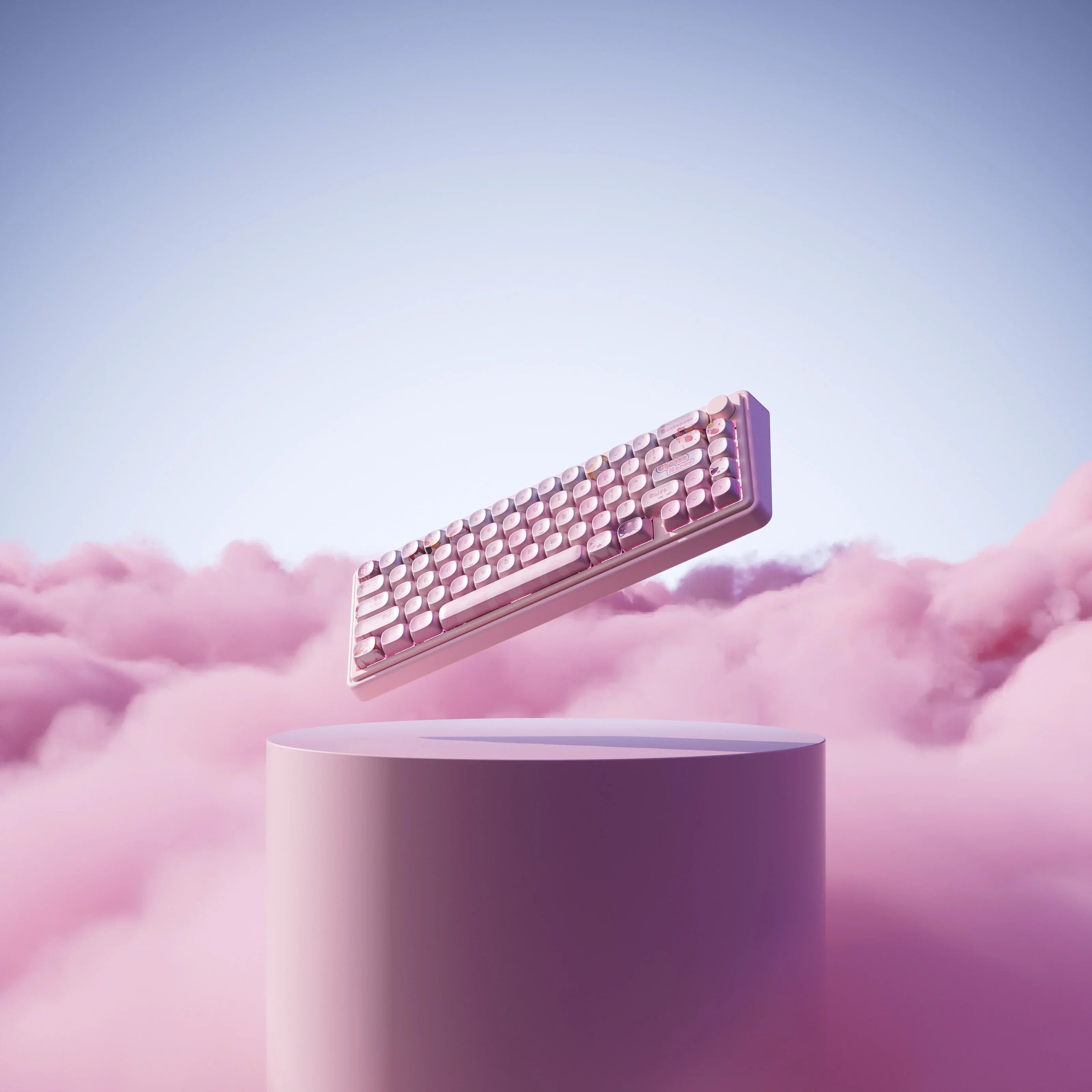 QwertyKey65 Pro Bliss - bezprzewodowa klawiatura mechaniczna gamingowa, Hotswap, RGB, VIA