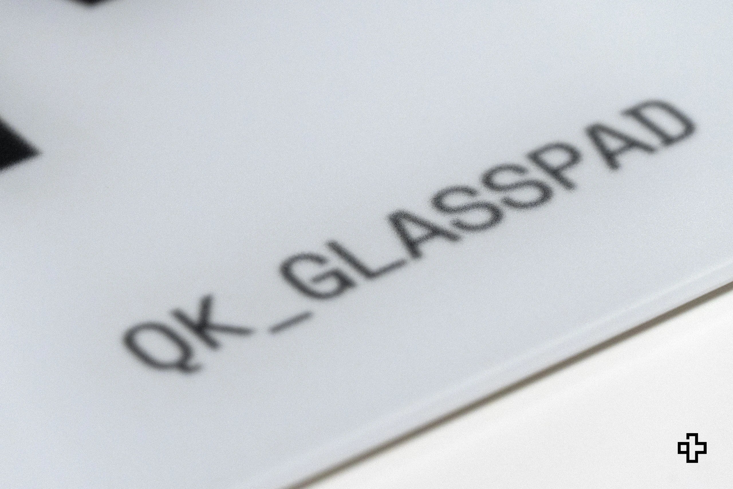 Podkładka pod mysz Gaming QwertyKey Esports Glass Biała szklana 3.2mm Anti - Slip TPU