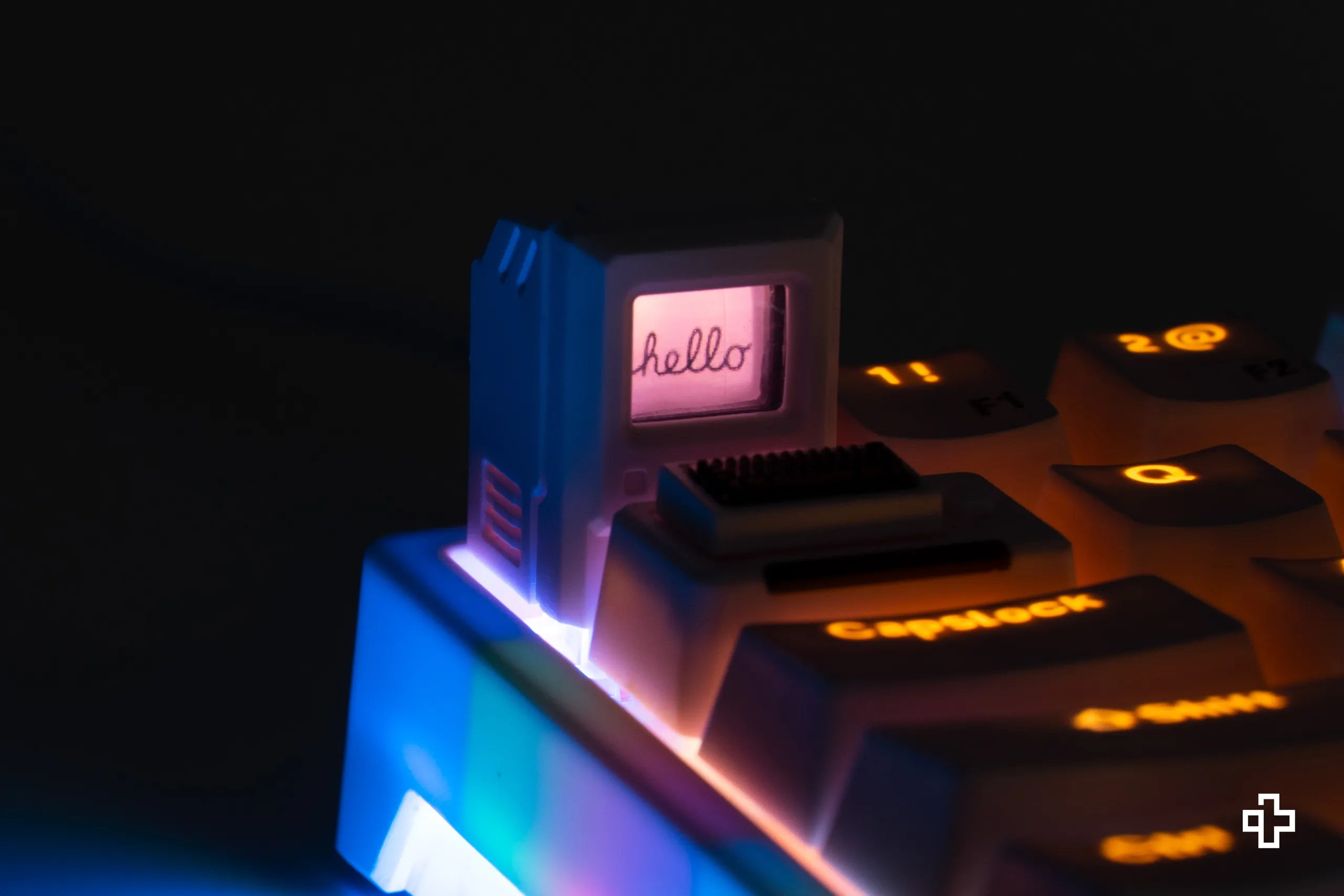 Keycap artisan Calculator Vintage biały