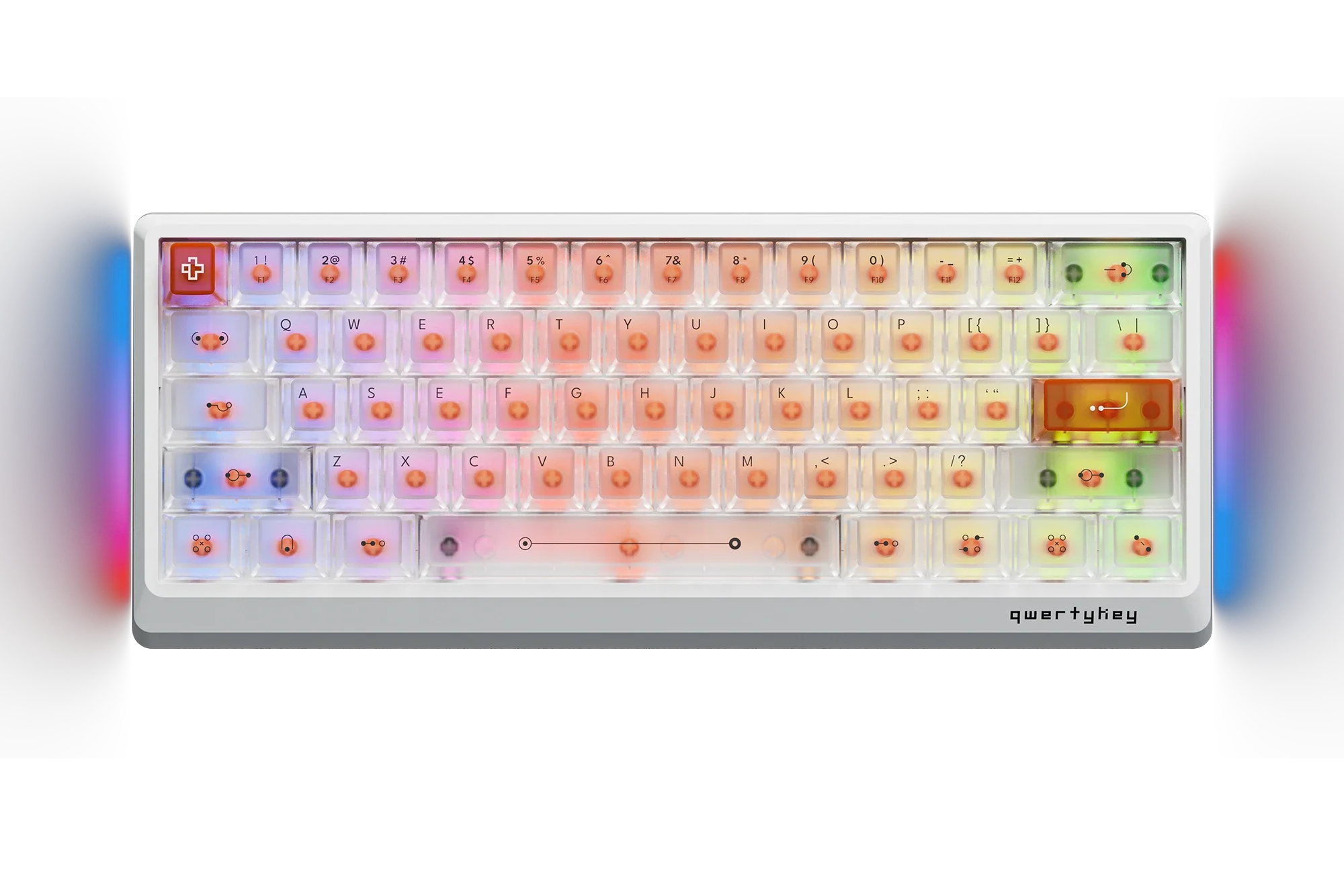 QK61 HE Phantom Biała – Klawiatura Gamingowa Hall Effect z Rapid Trigger, RGB, Magnetycznymi Przełącznikami i Snap Tap