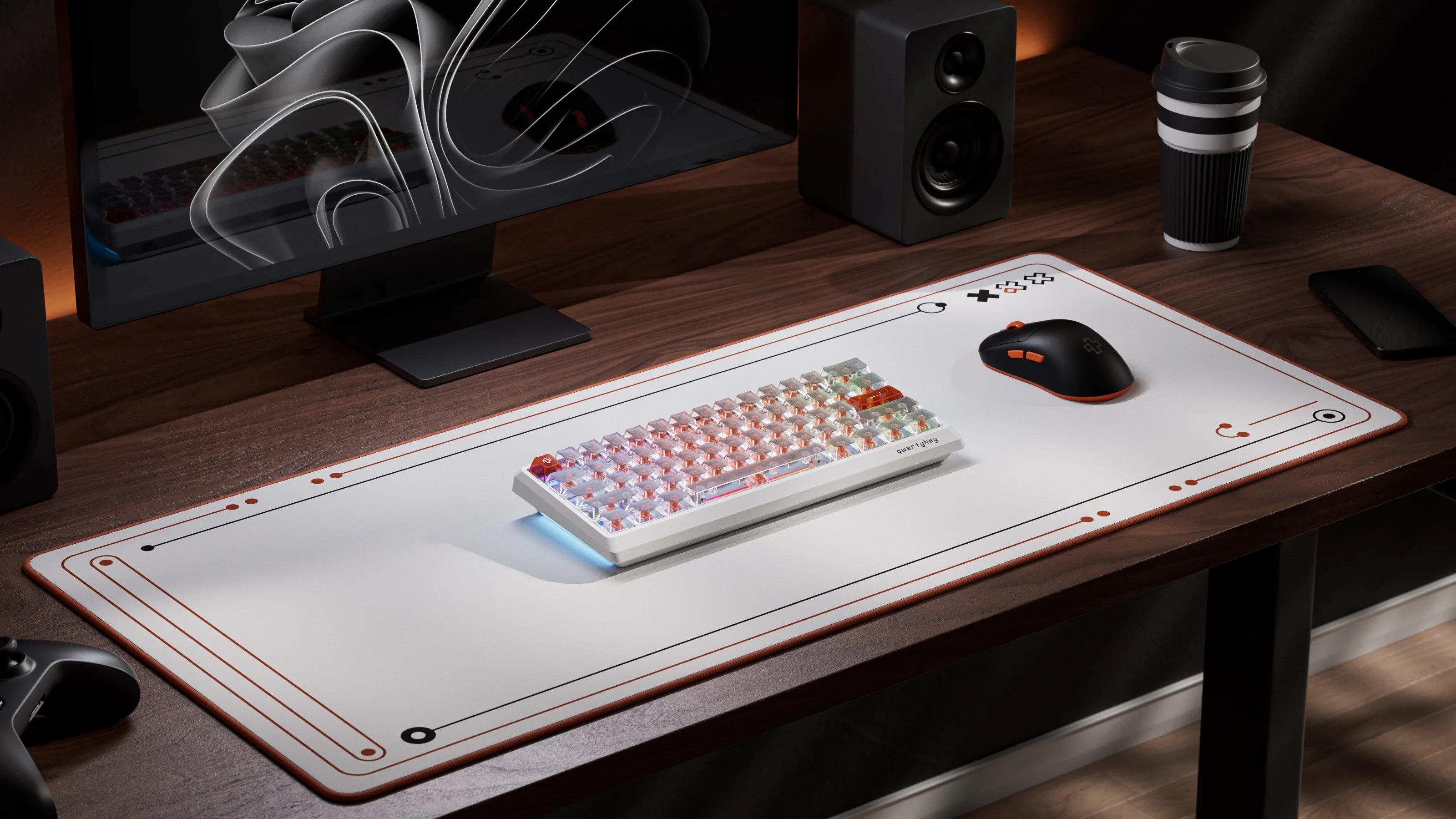 QK61 HE Phantom Biała – Klawiatura Gamingowa Hall Effect z Rapid Trigger, RGB, Magnetycznymi Przełącznikami i Snap Tap