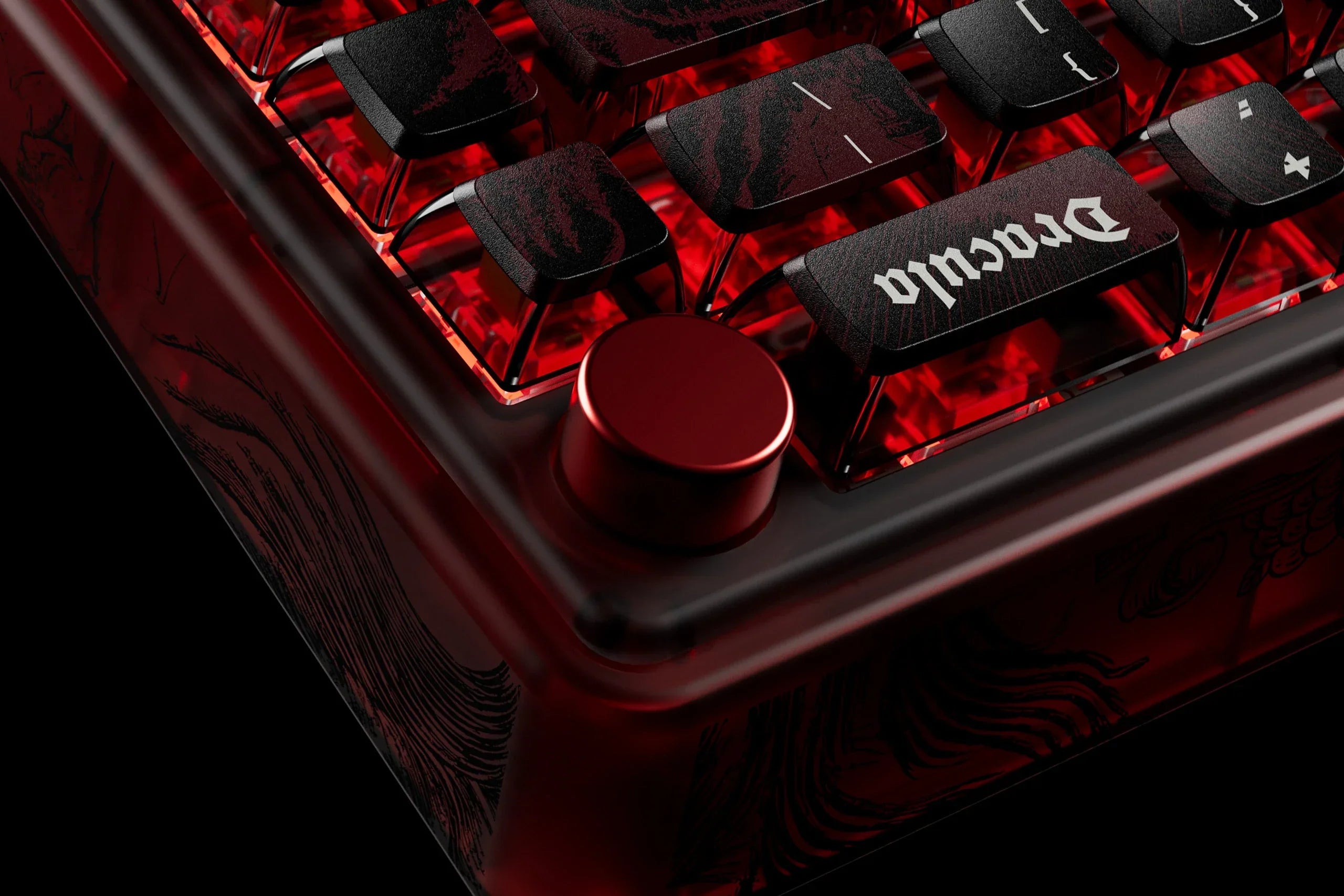 QwertyKey65 Pro Dracula - bezprzewodowa klawiatura mechaniczna gamingowa, Hotswap, RGB, VIA