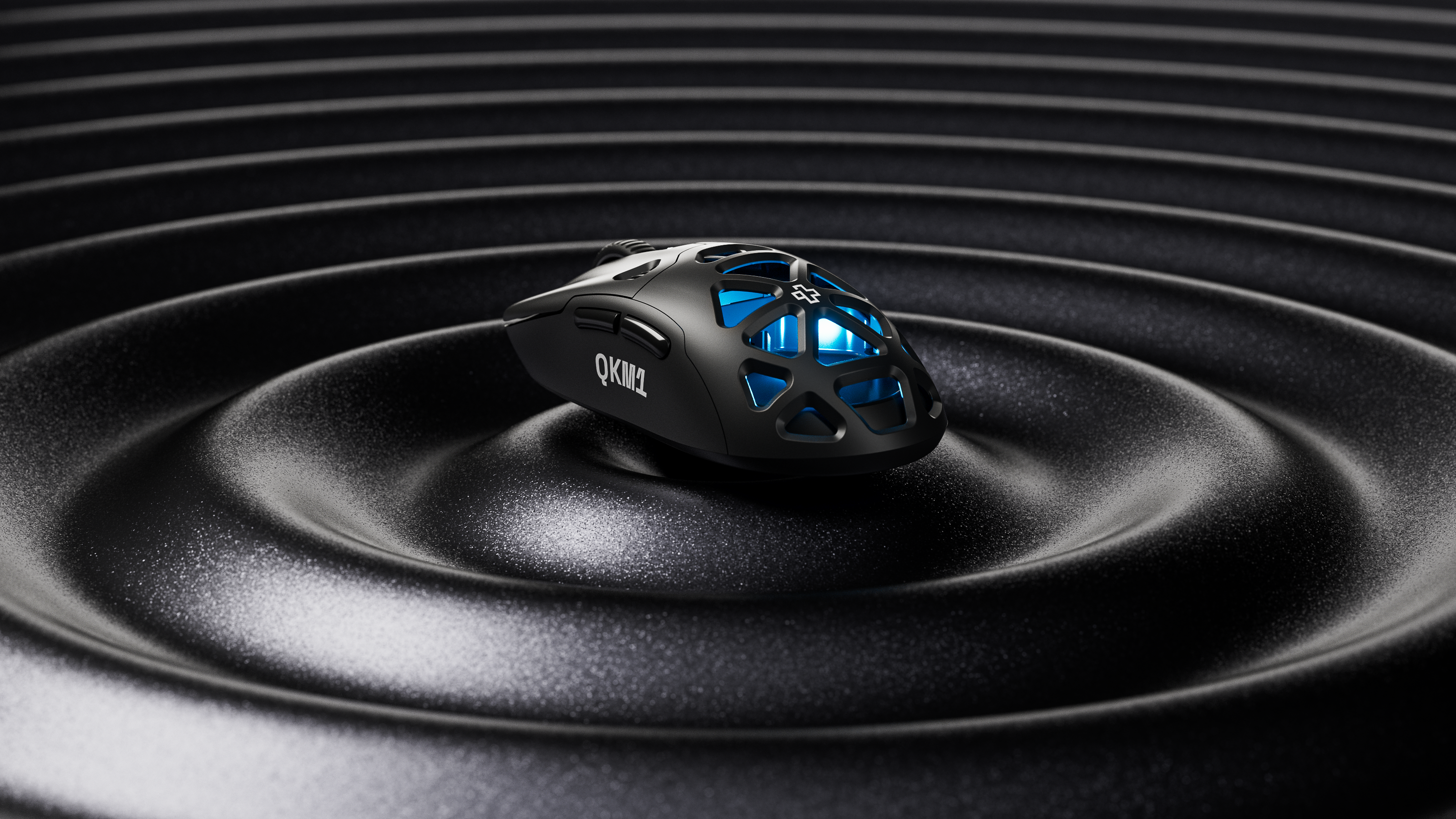 mysz QwertyKey QKM1 bezprzewodowa Bluetooth Charging Dock czarna