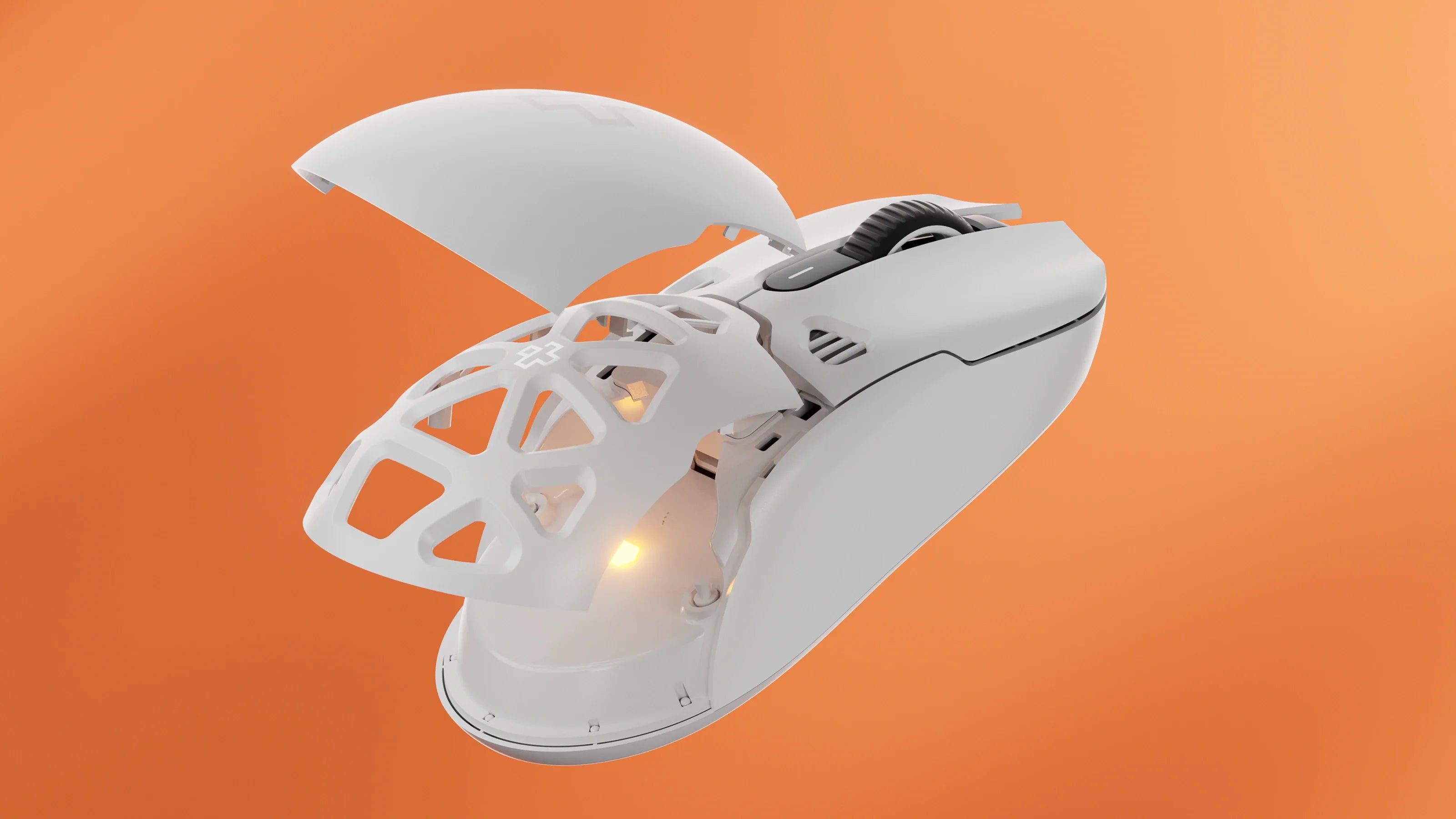 mysz QwertyKey QKM1 biała bezprzewodowa Bluetooth Charging Dock