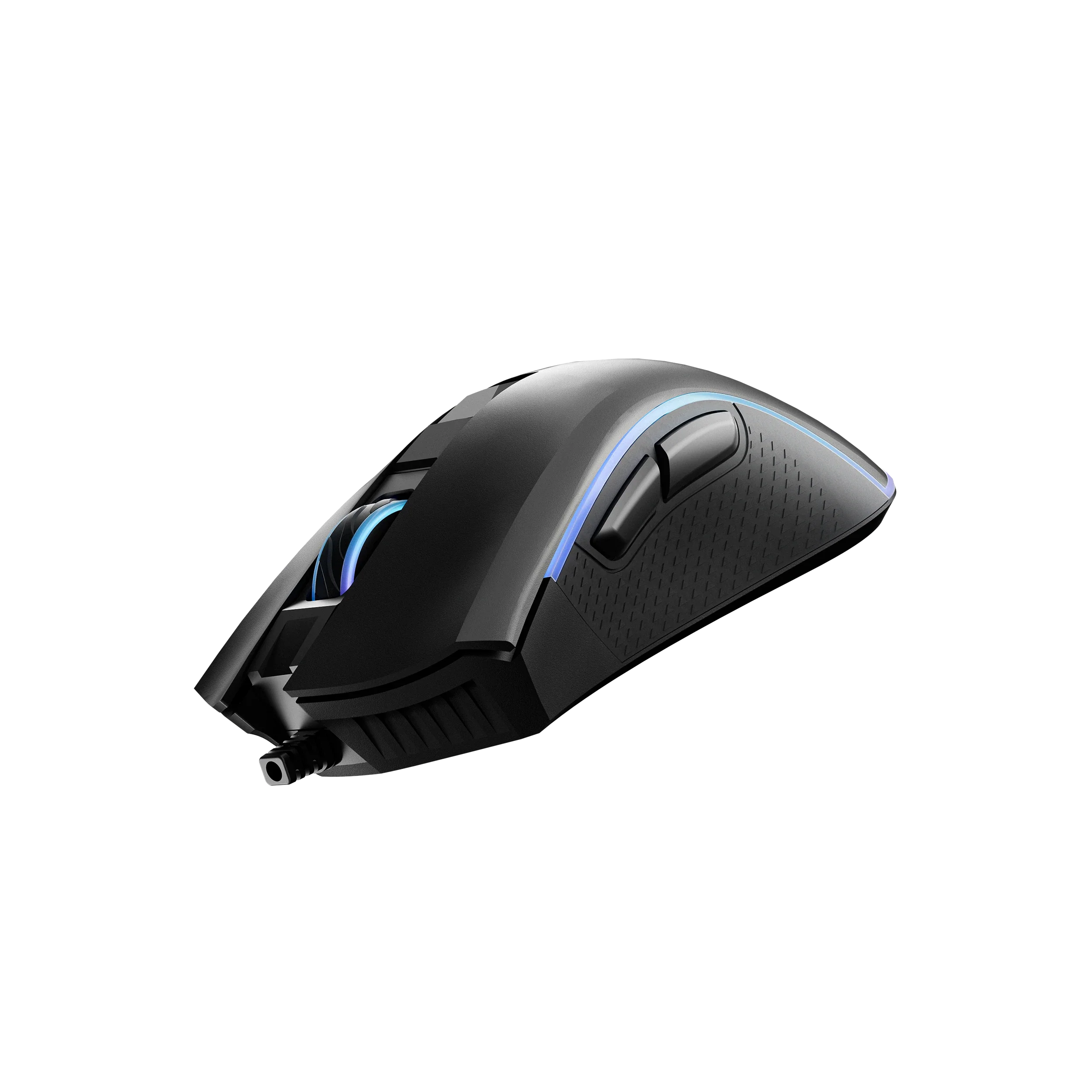 mysz Gaming QwertyKey Forge czarna, RGB, 12.000 DPI, z oprogramowaniem