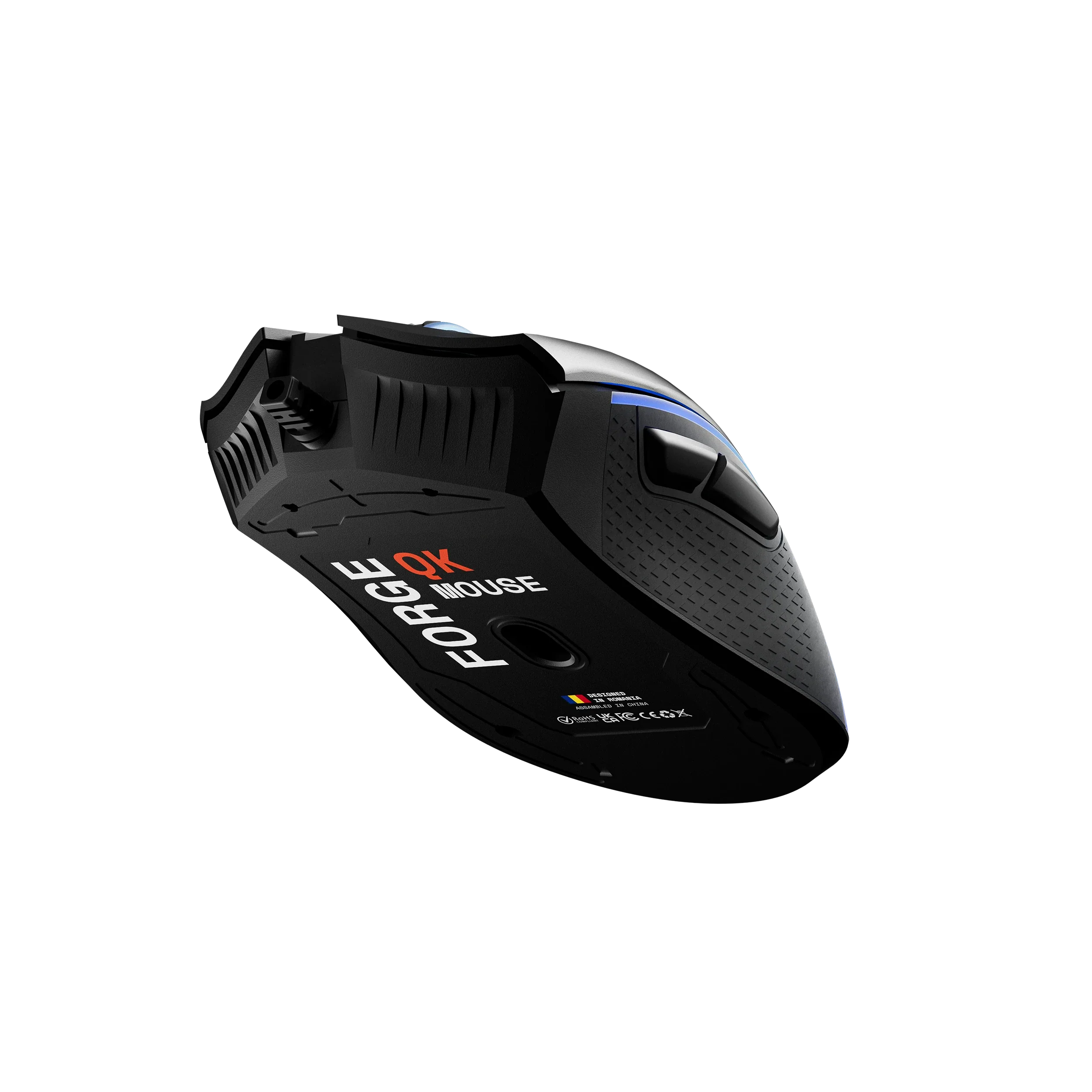 mysz Gaming QwertyKey Forge czarna, RGB, 12.000 DPI, z oprogramowaniem