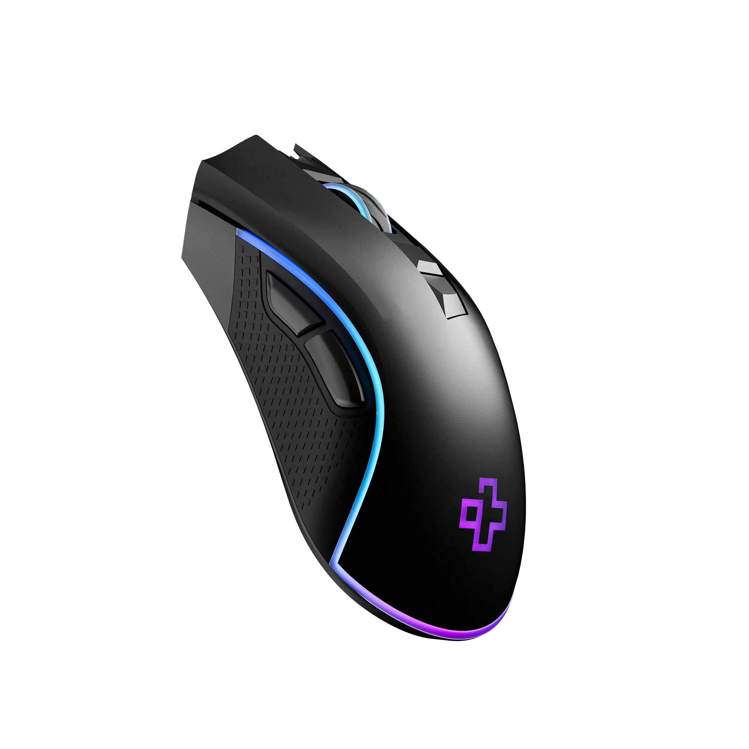 mysz Gaming QwertyKey Forge czarna, RGB, 12.000 DPI, z oprogramowaniem