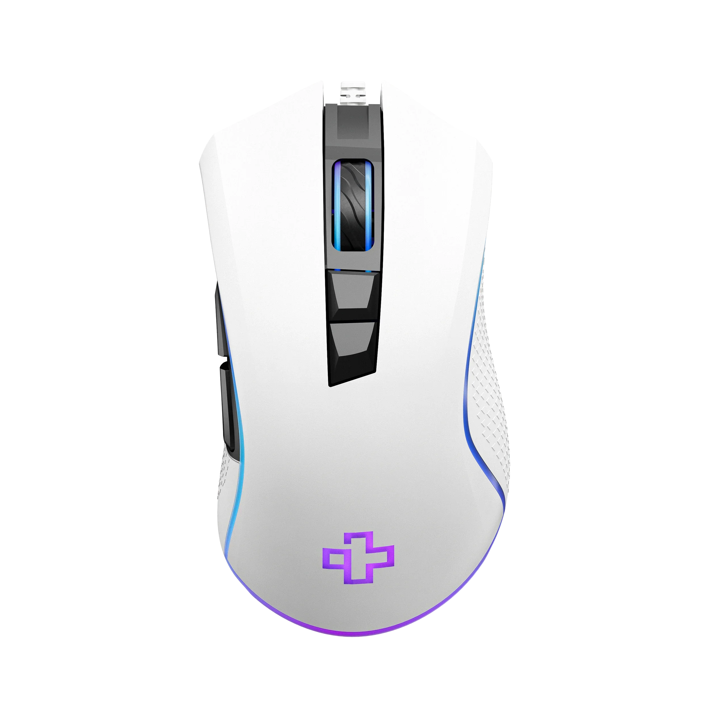 mysz Gaming QwertyKey Forge biała, RGB, 12.000 DPI, z oprogramowaniem