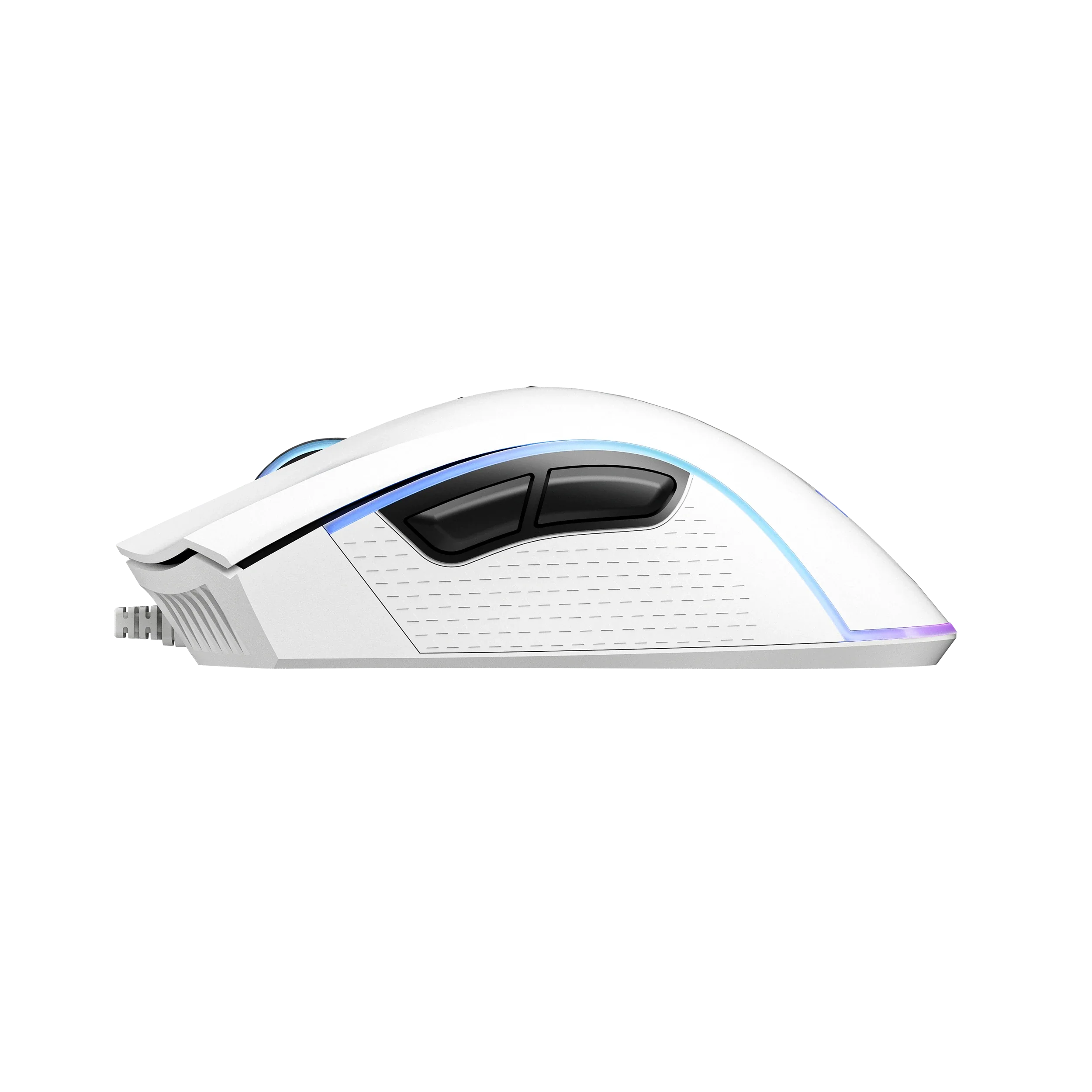 mysz Gaming QwertyKey Forge biała, RGB, 12.000 DPI, z oprogramowaniem