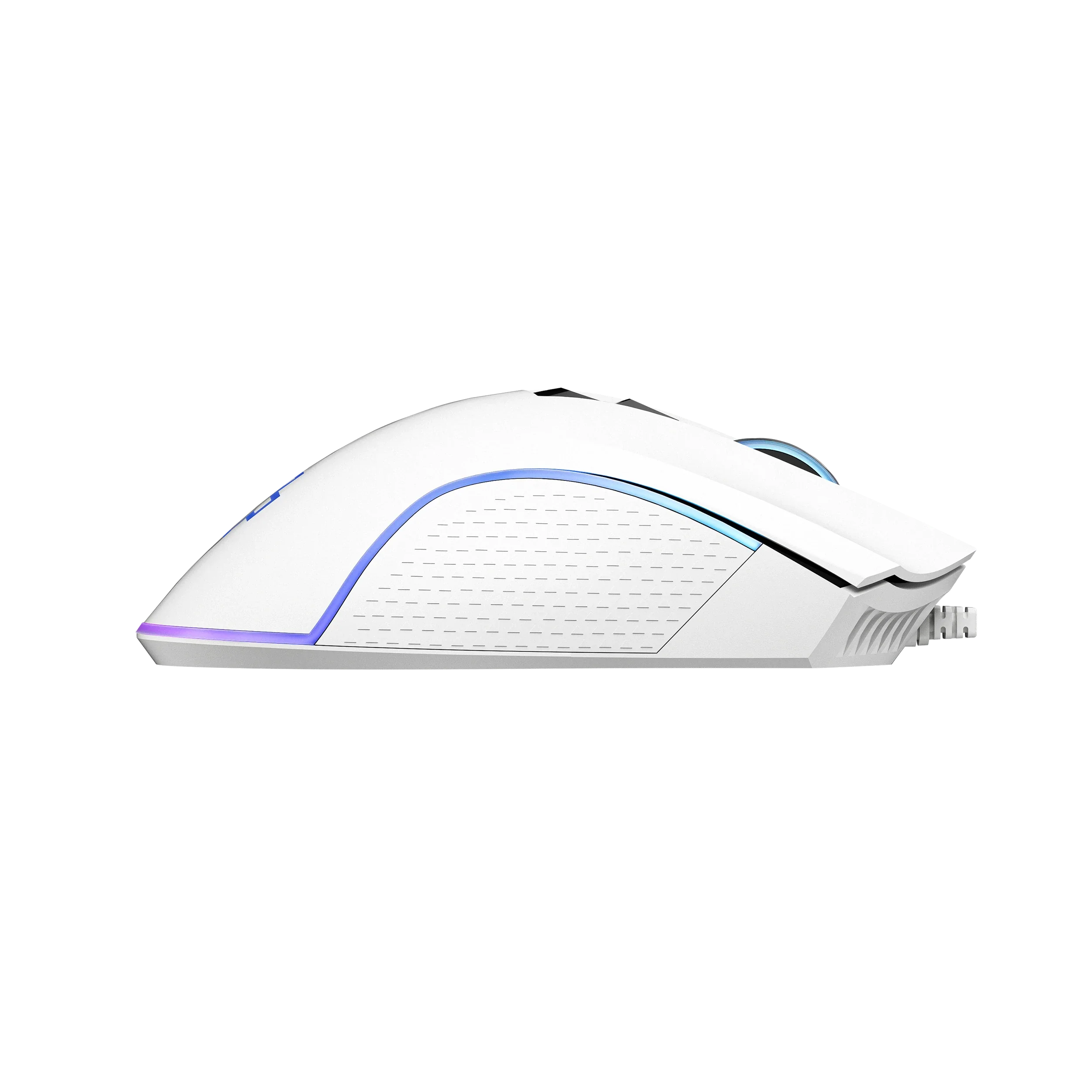 mysz Gaming QwertyKey Forge biała, RGB, 12.000 DPI, z oprogramowaniem