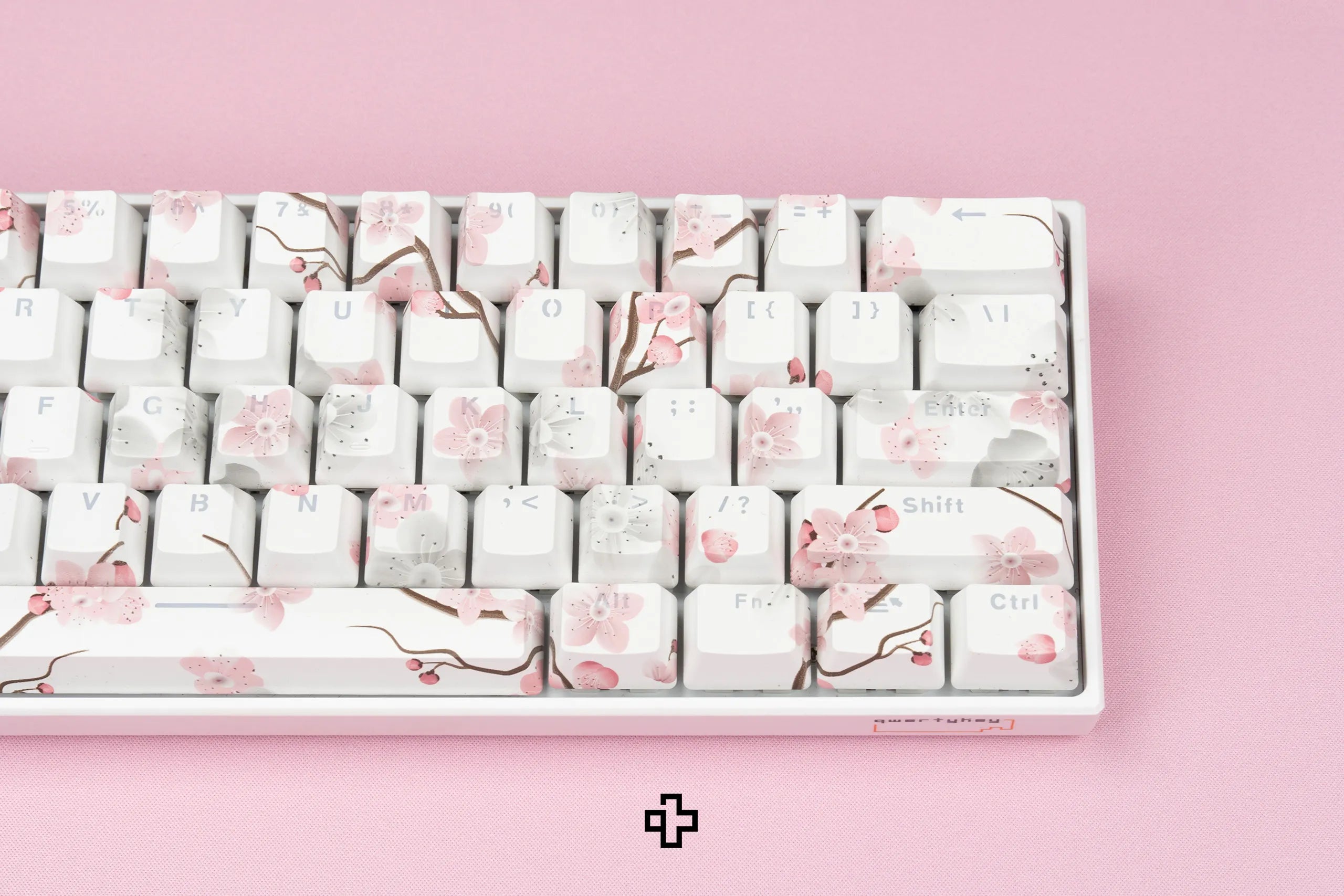 Zestaw keycapów Sakura prześwitujące profil OEM materiał ABS double shot
