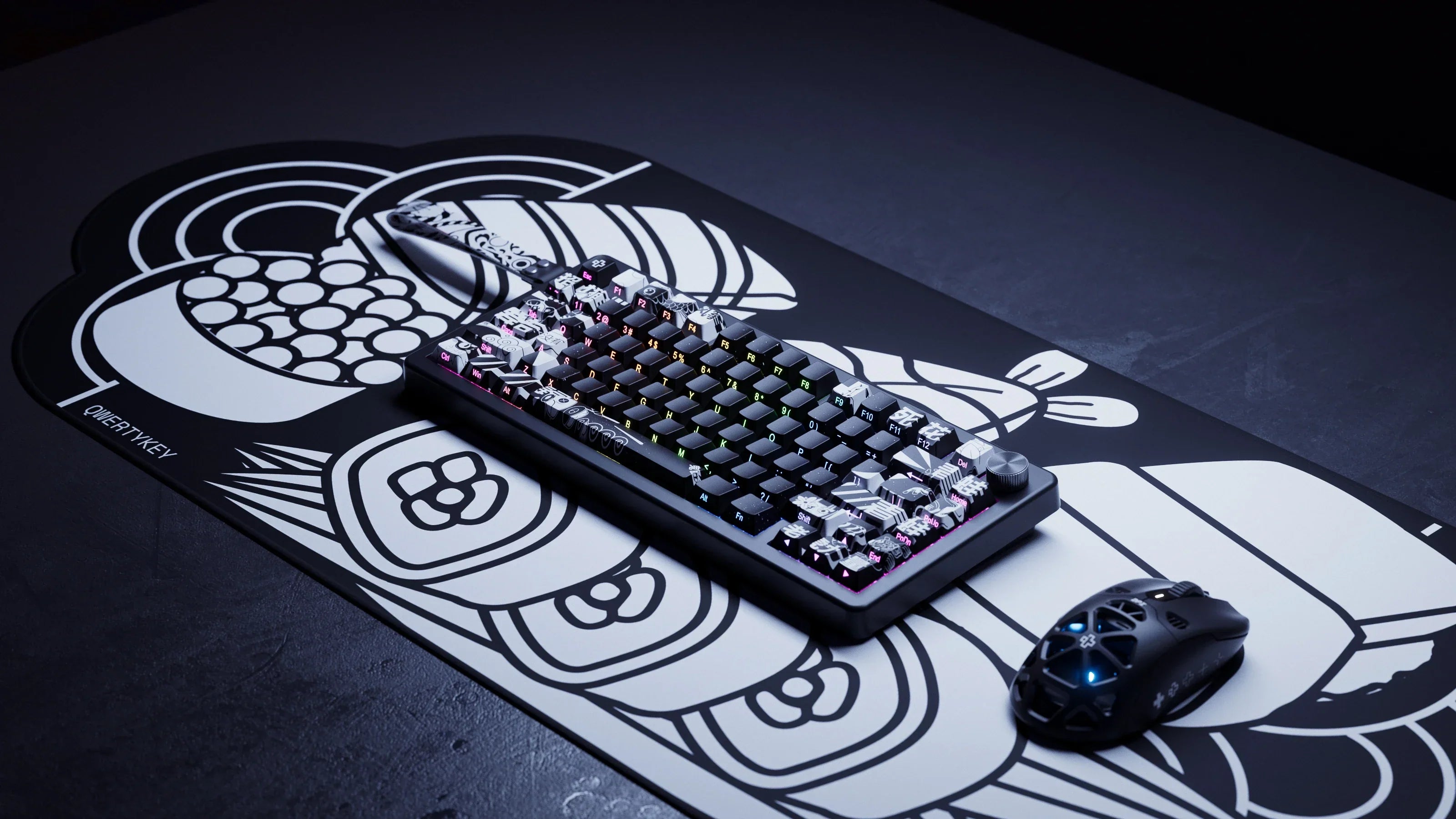 QwertyKey75 HE Momo - Hall Effect, Rapid Trigger, RGB, Snap Tap, Przełączniki Magnetyczne