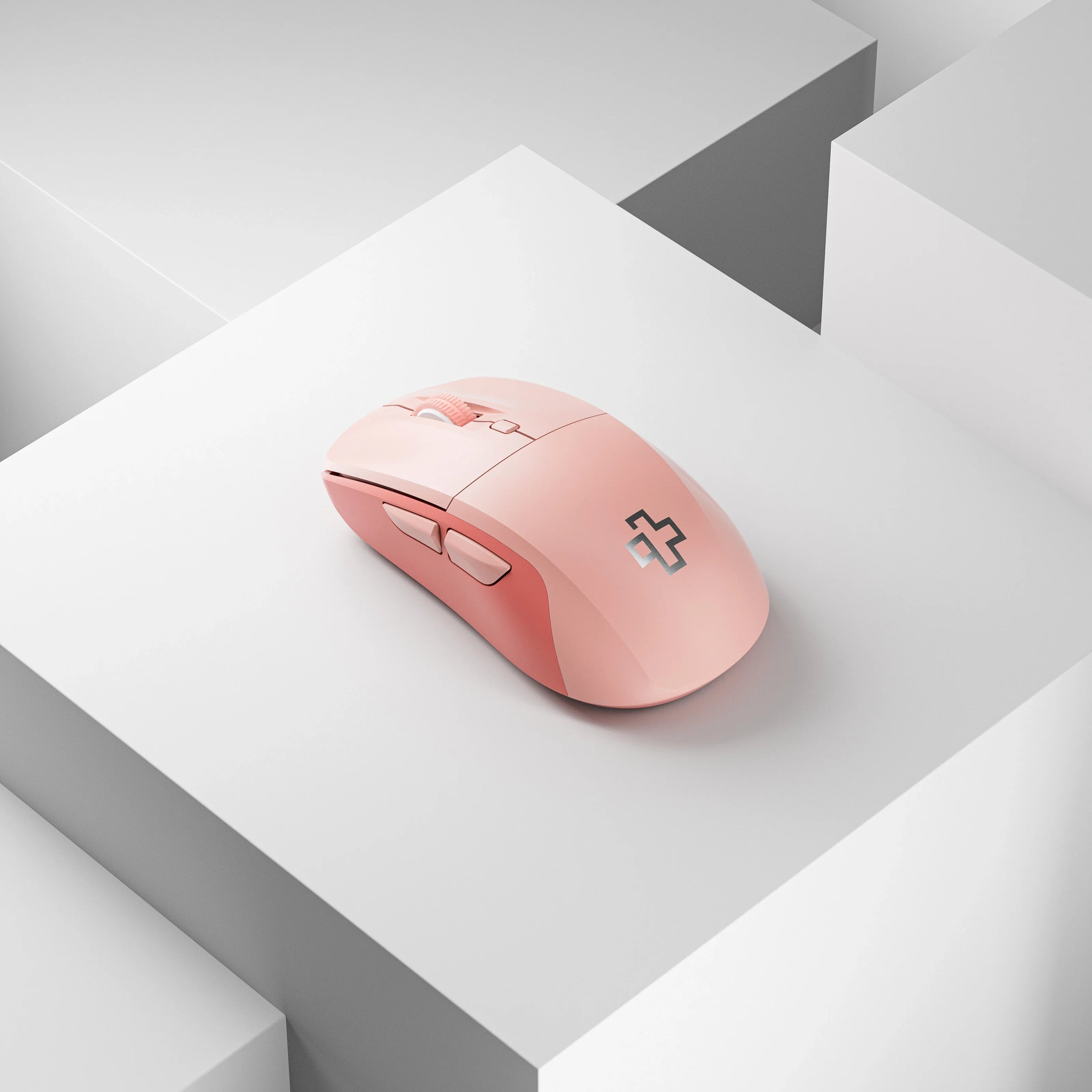 mysz QwertyKey Flow Office Bluetooth bezprzewodowa RGB różowa