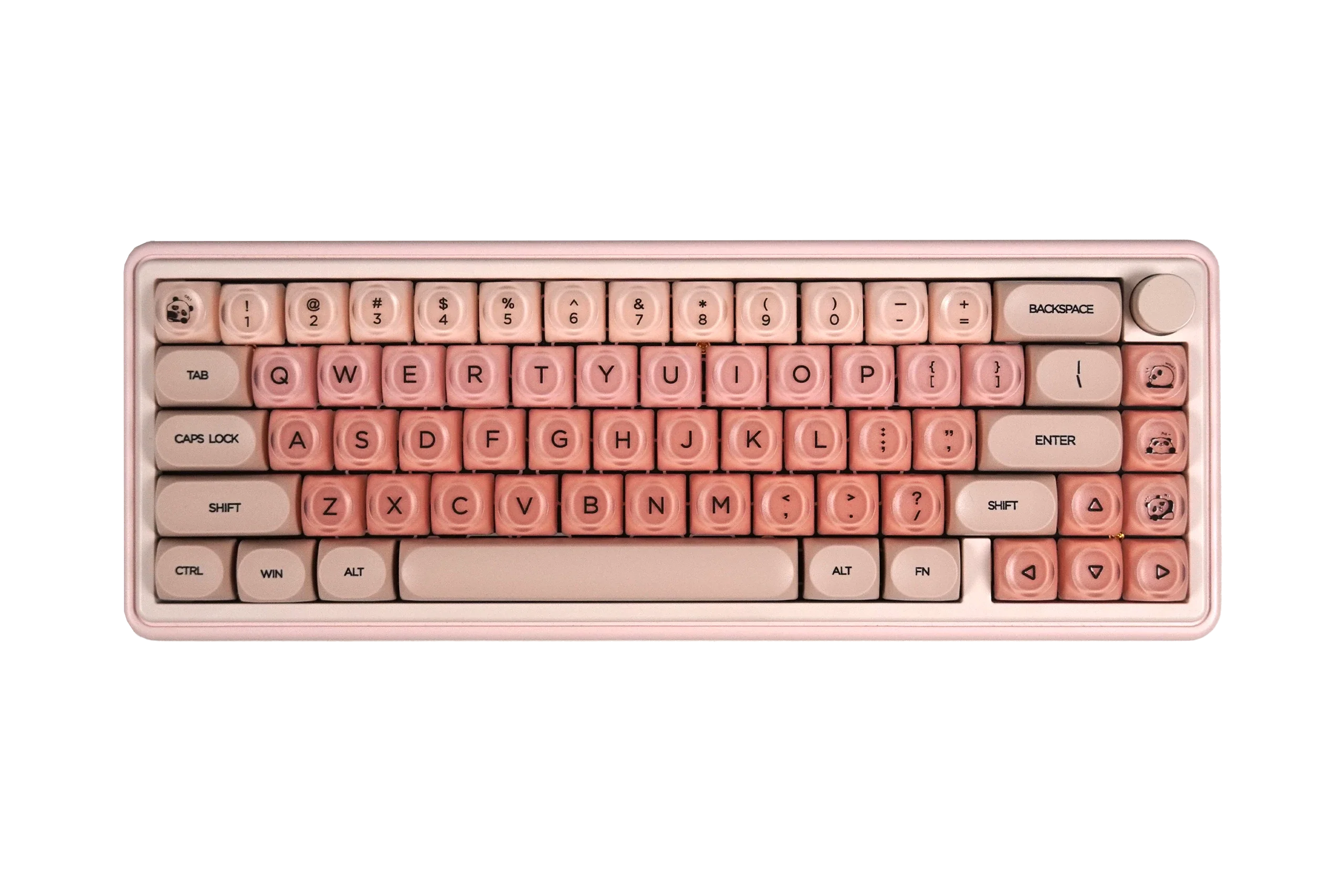 Zestaw keycapów QwertyKey Peach Cream profil HOA
