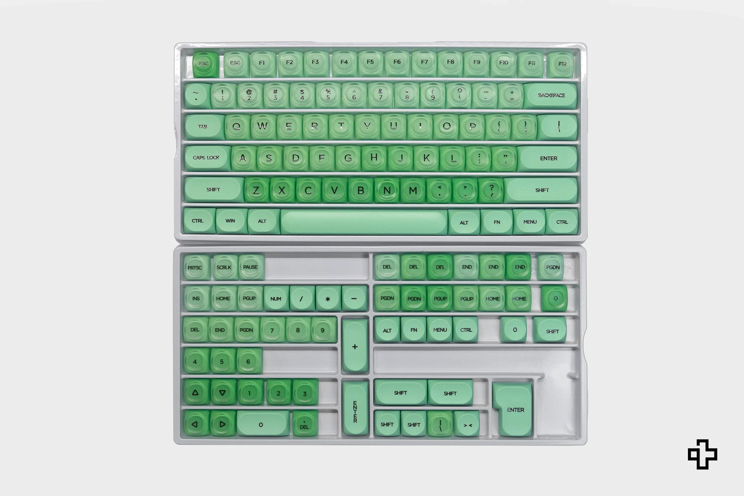 Zestaw keycapów QwertyKey Mint profil HOA