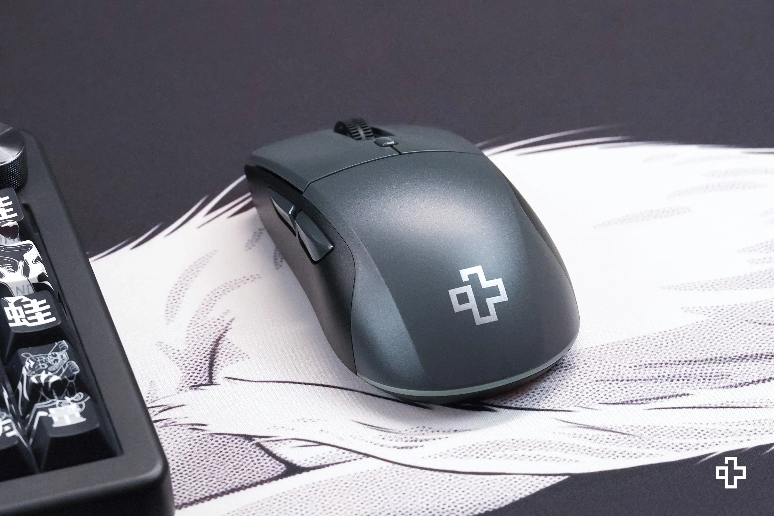 mysz QwertyKey Flow Office Bluetooth bezprzewodowa RGB czarna